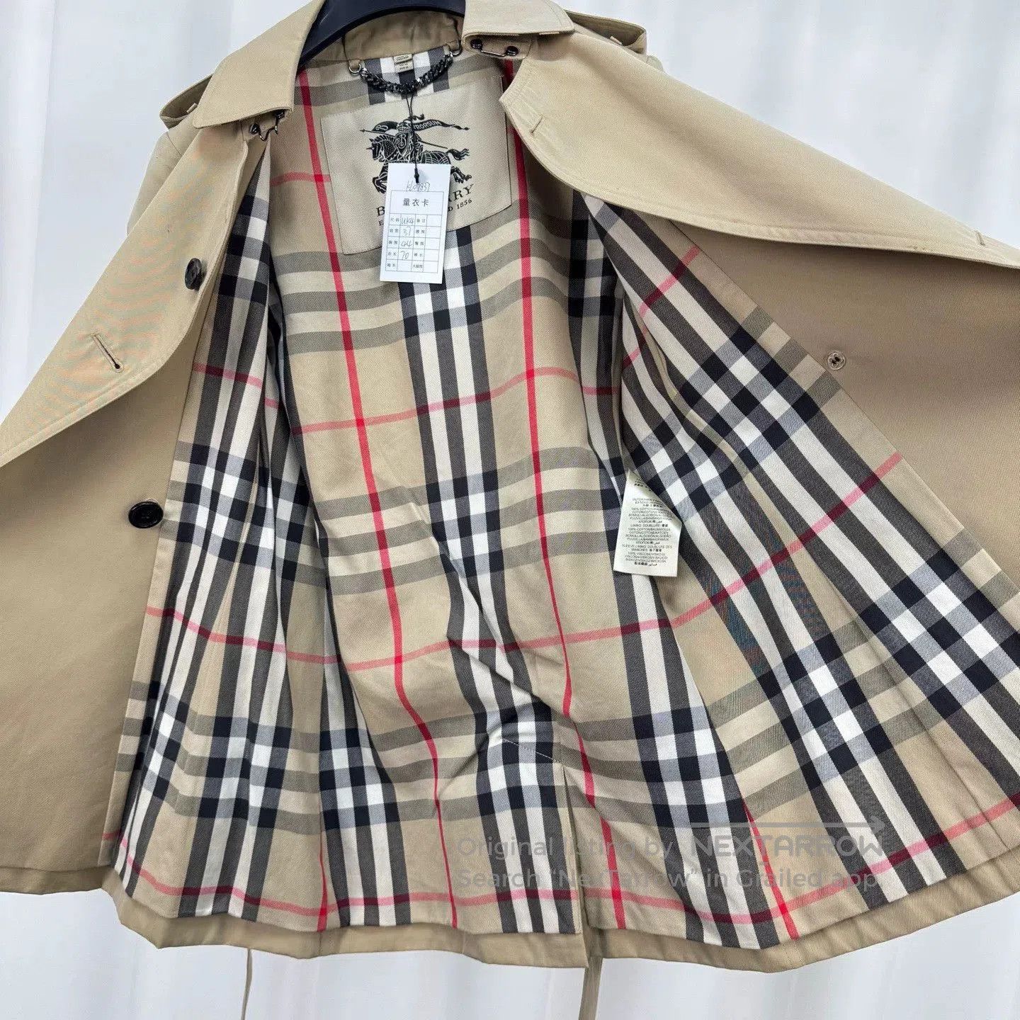 Burberry khaki check. Size XS / US 0-2 / IT 36-38 - 5 Thumbnail