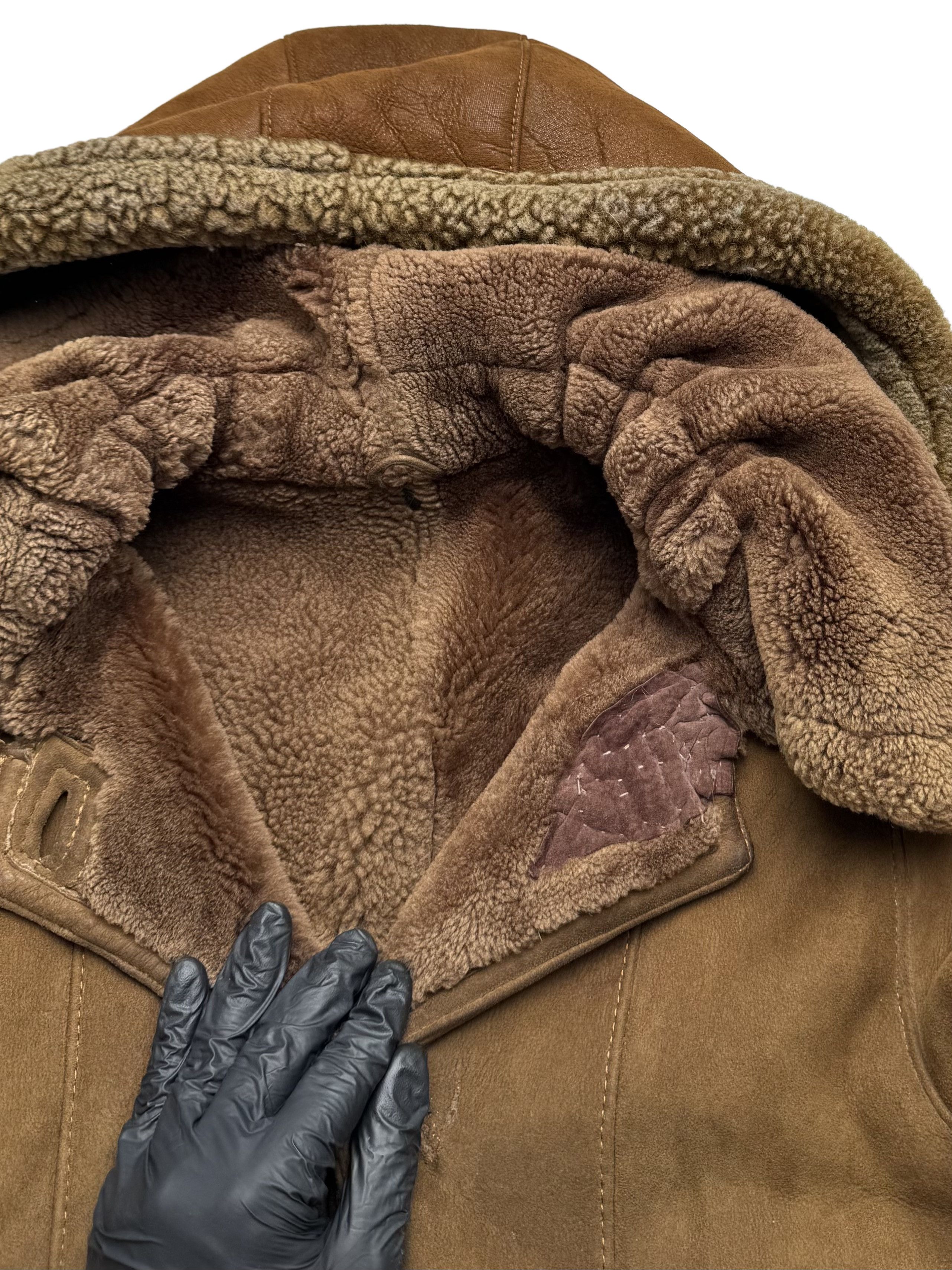 Vintage Vintage Real Sheepskin Heavy Coat With Hood Size XL / US 12-14 / IT 48-50 - 6 Thumbnail