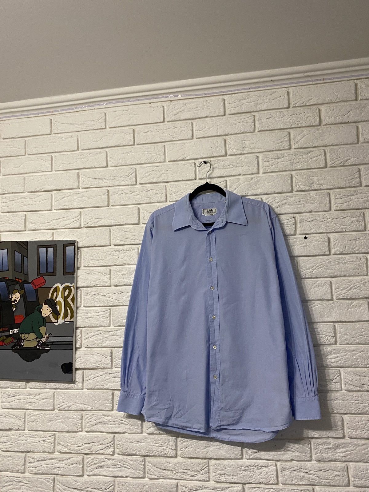 Hermes Hermes rare luxury shirt Size US L / EU 52-54 / 3 - 1 Thumbnail