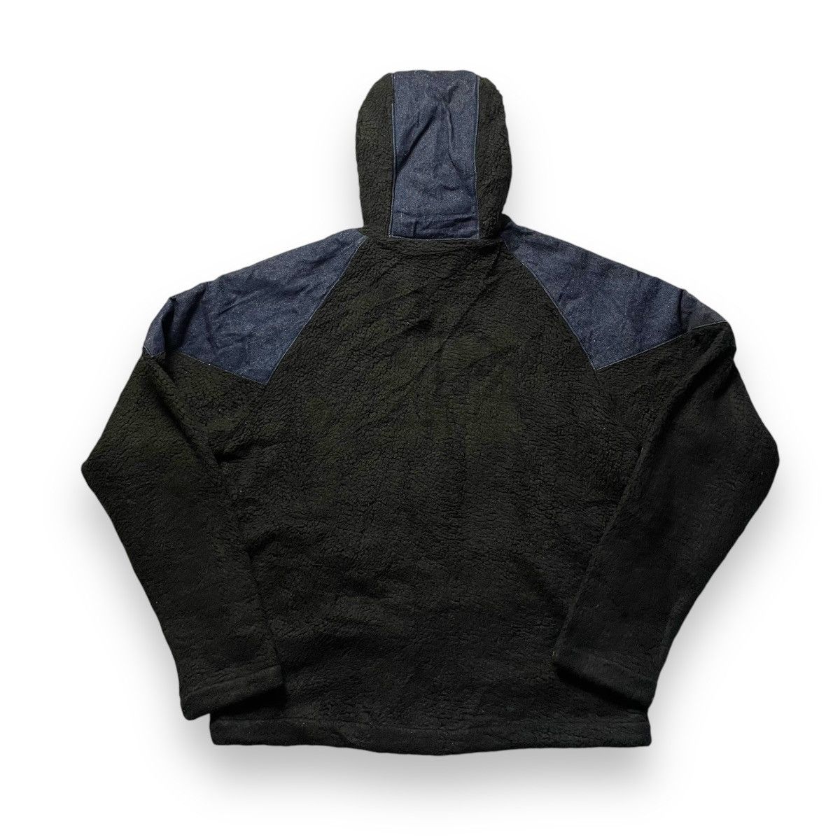 Manastash MANATASH FLEECE + DENIM TWO TONES HOODIE JACKET Size US M / EU 48-50 / 2 - 3 Thumbnail