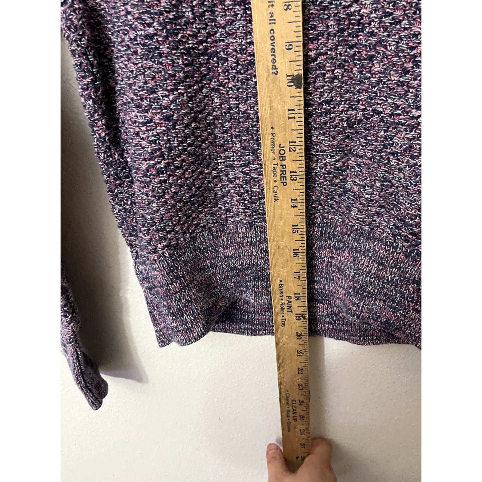 Gap Gap Cable-Knit Sweater Women’s Sz Small Marled Purple Knit Style Pullover Crew Neck Long Sleeve Casual Workwear 100% Cotton Size S / US 4 / IT 40 - 5 Thumbnail
