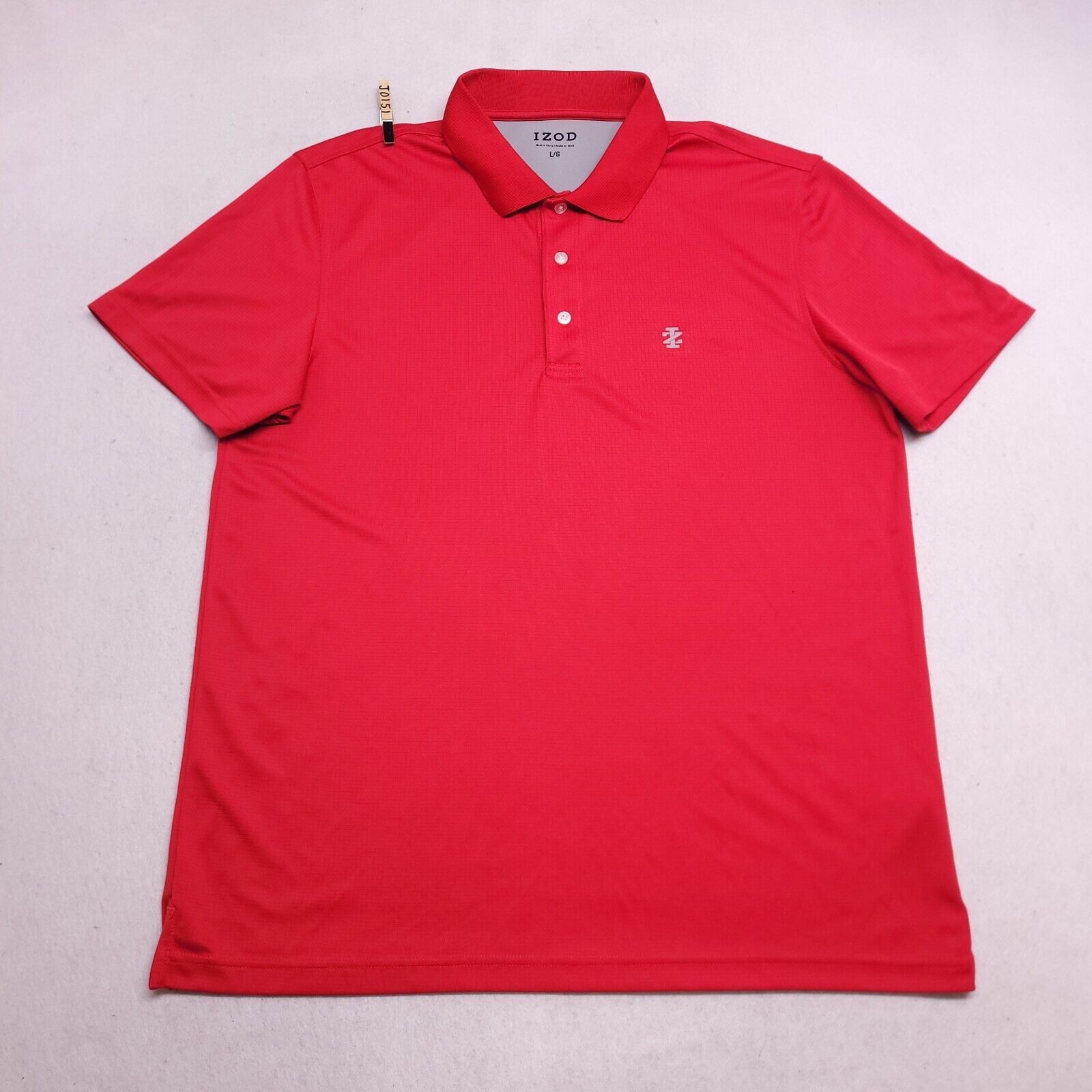 Izod IZOD Short Sleeve Pullover Polo Shirt Adult Mens Size L Red Size US L / EU 52-54 / 3 - 2 Thumbnail