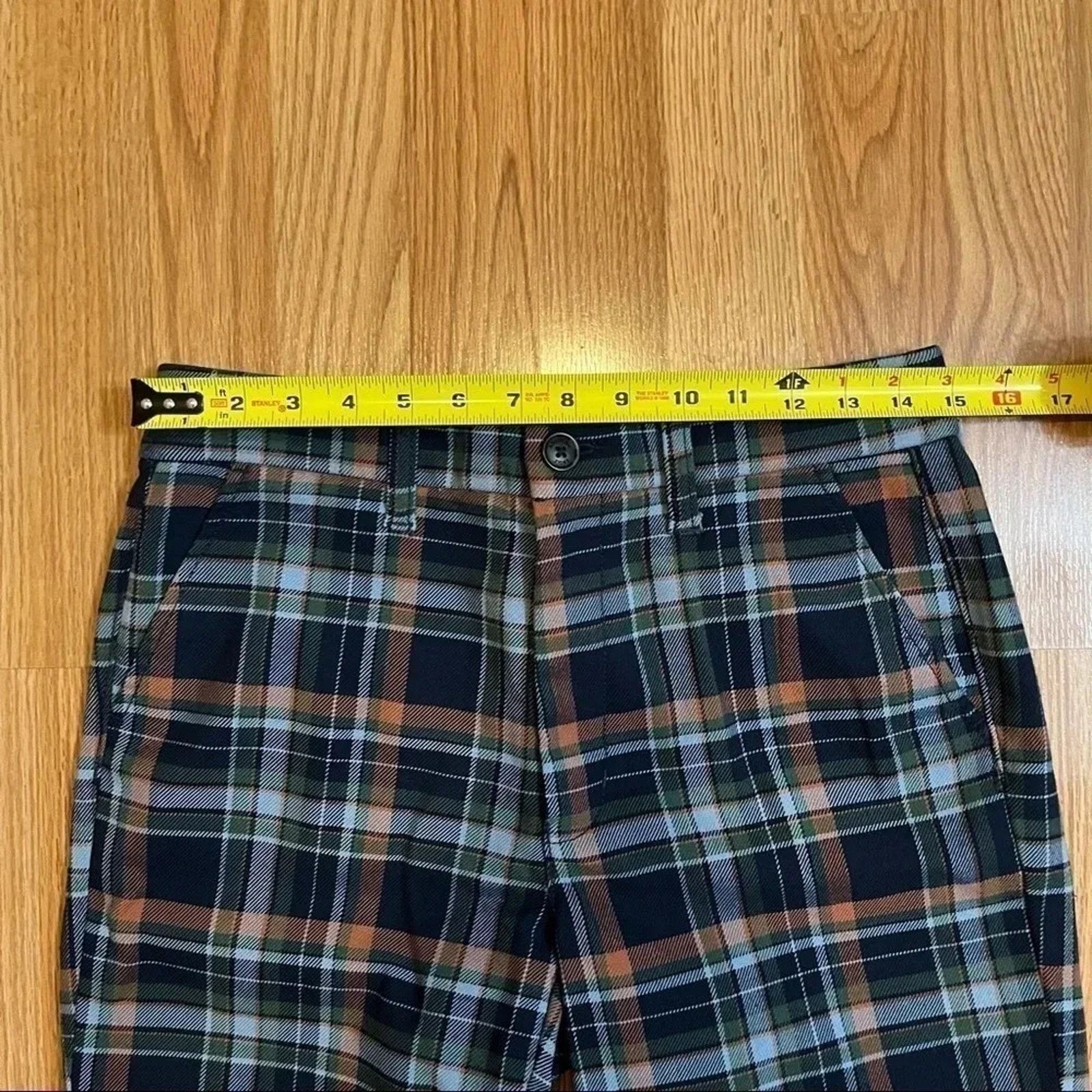 American Eagle Outfitters American Eagle Super High Rise Skinny Trousers Sz 6 Plaid Size 28" / US 6 / IT 42 - 9 Thumbnail