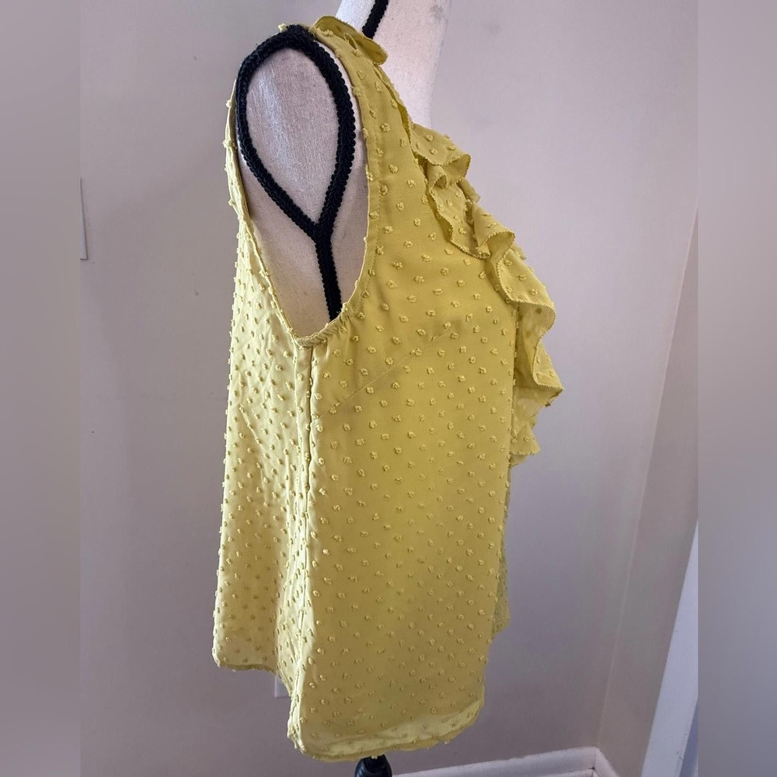Other Wishlist Apparel mustard yellow Swiss dot sleeveless top M Size M / US 6-8 / IT 42-44 - 2 Thumbnail