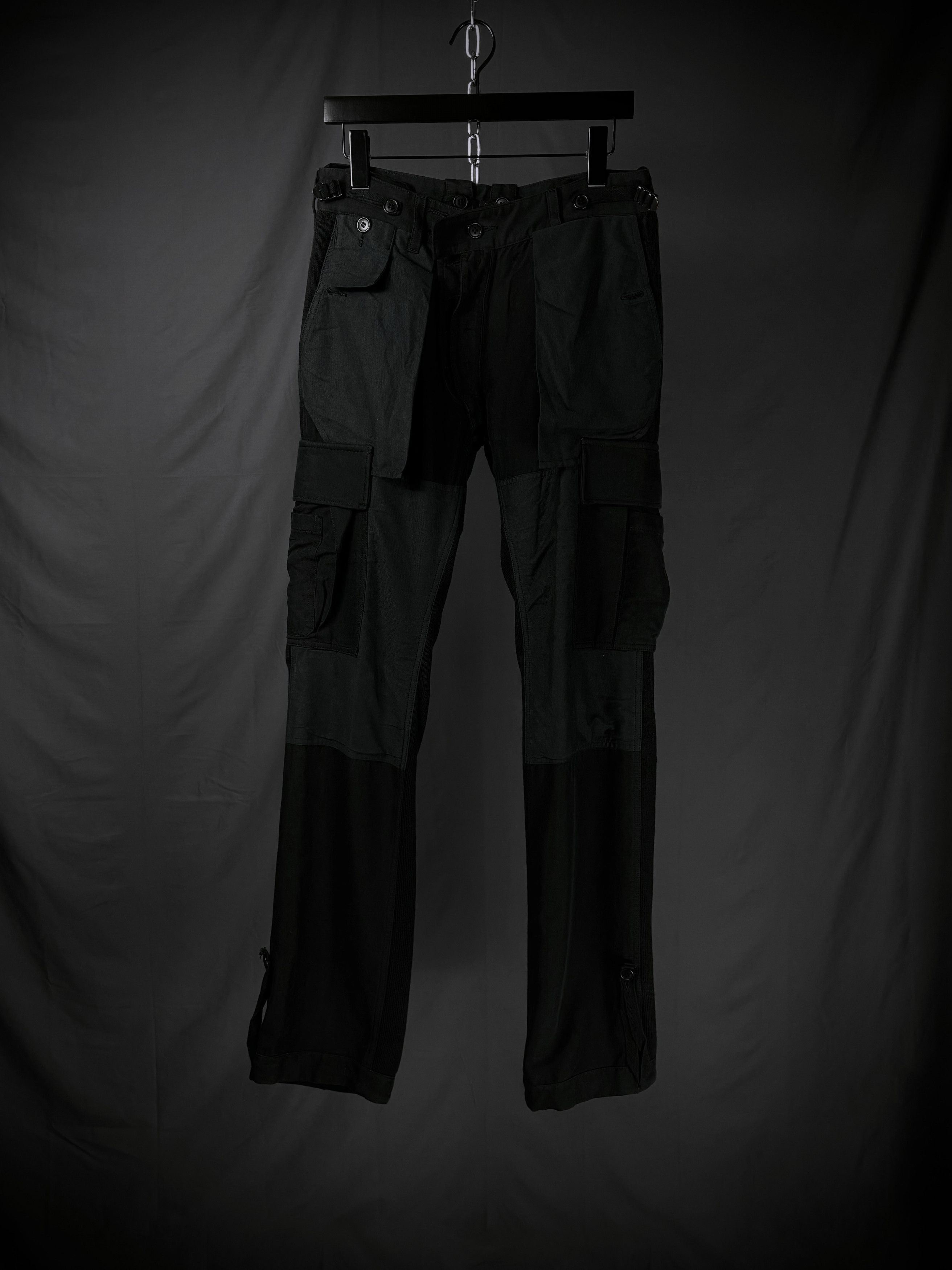 Maison MIHARA YASUHIRO Miharayasuhiro 3D Hybrid Cargo Pants – 2000s Size US 30 / EU 46 - 1 Thumbnail