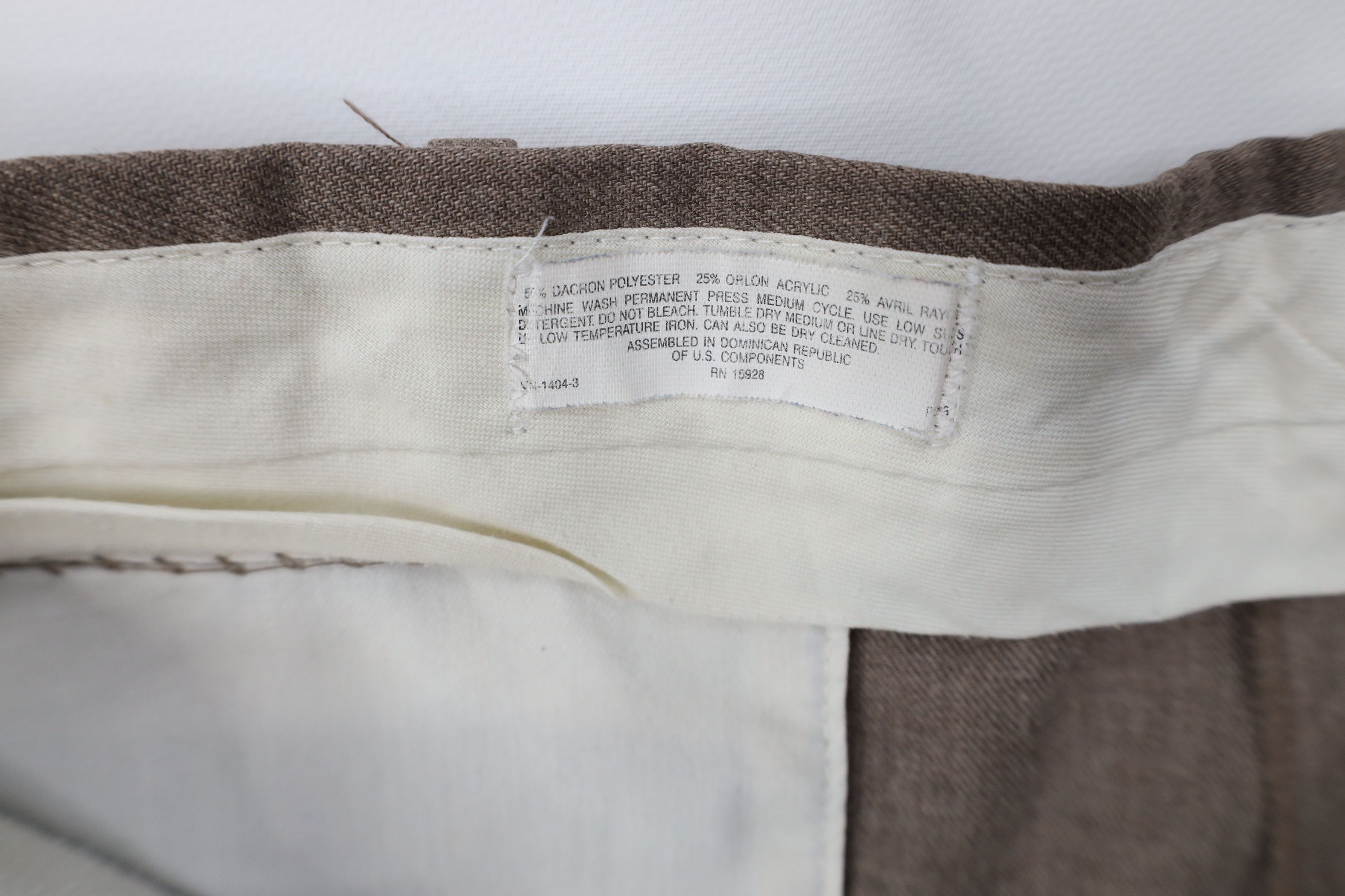 Vintage Vintage 90s Streetwear Gabardine Blend Knit Chino Pants Size US 40 / EU 56 - 7 Thumbnail