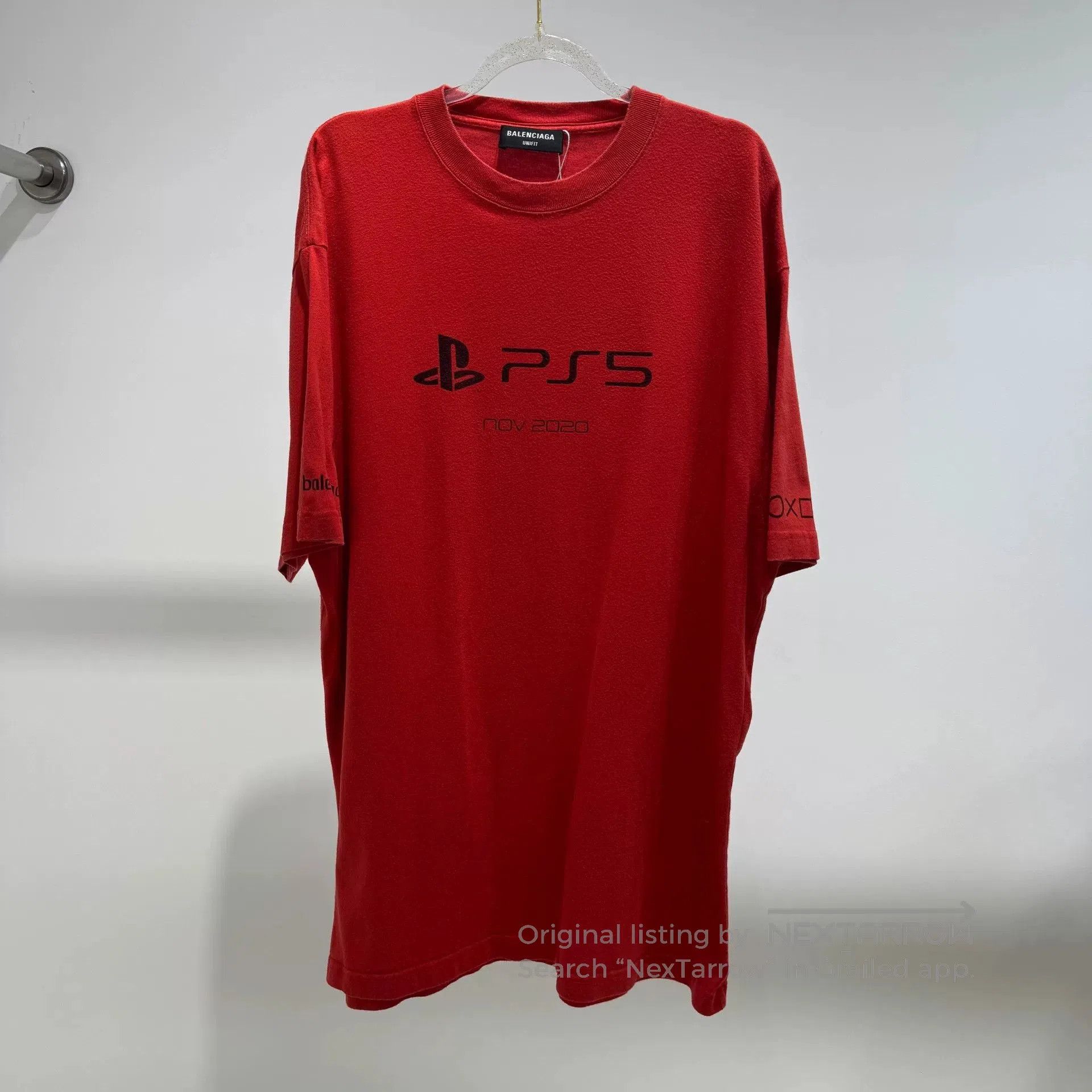 Balenciaga Balenciaga Red Short Sleeve T. Size XXS / US 00 / IT 34 - 1 Thumbnail