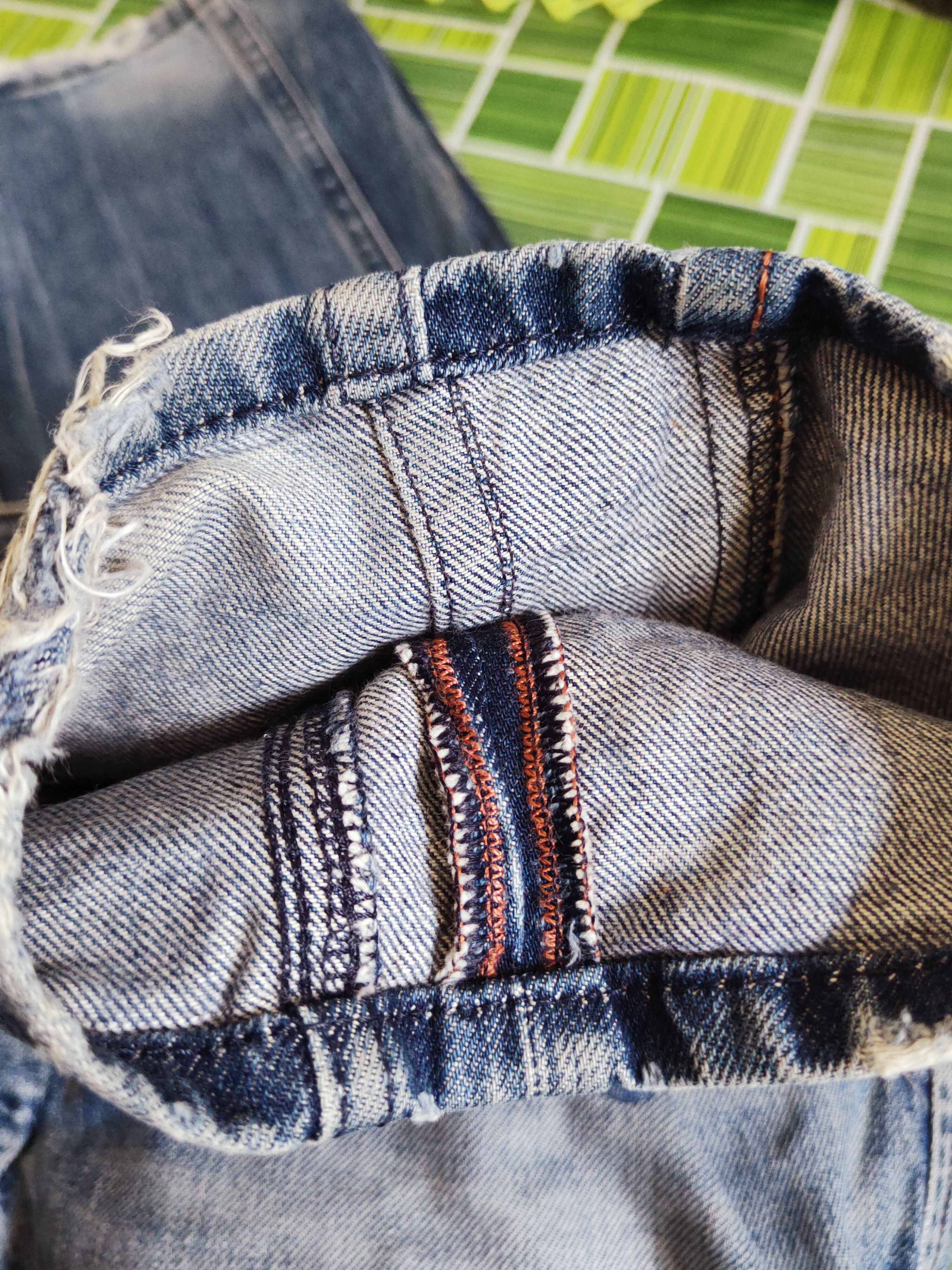 Diesel Diesel Blue Faded Distressed Ripped Jeans #S2741 Size US 35 - 13 Thumbnail
