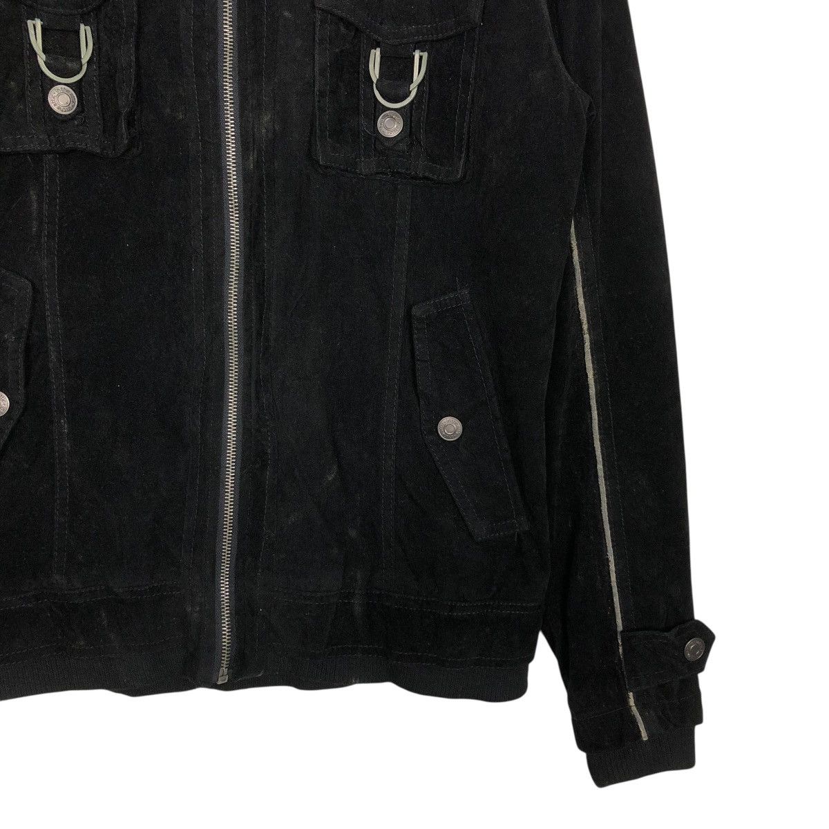 In The Attic 🔥RICH BLACK PUNK DESIGN BIKER JACKET BUTTON IN THE ATTIC Size US M / EU 48-50 / 2 - 7 Thumbnail