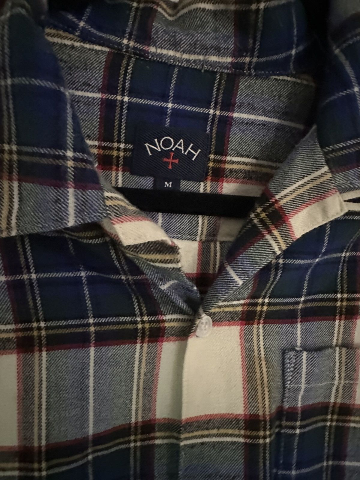Noah Noah Short Sleeve Flannel - Blue, Medium Size US M / EU 48-50 / 2 - 4 Thumbnail