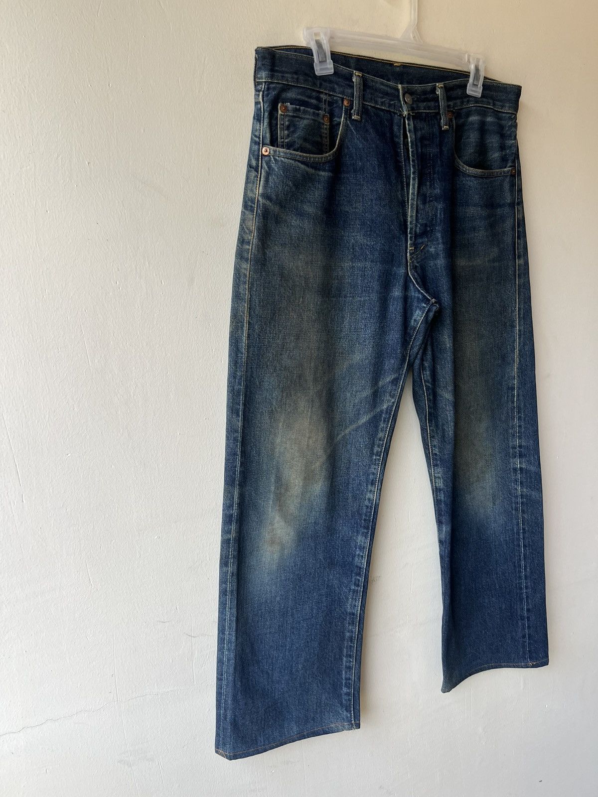Levi's VTG 1994 Levi’s 503B XX Big E Dirty Mud Denim Selvedge Jeans Size US 34 / EU 50 - 18 Thumbnail