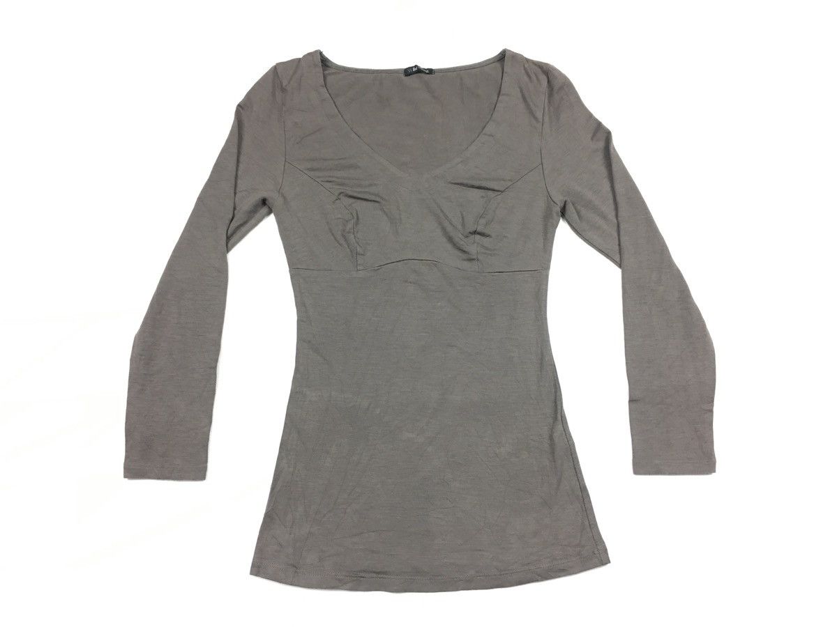 Japanese Brand Yohji Yamamoto Y’s For Living Inner Stretchable Tee Size XS / US 0-2 / IT 36-38 - 1 Thumbnail