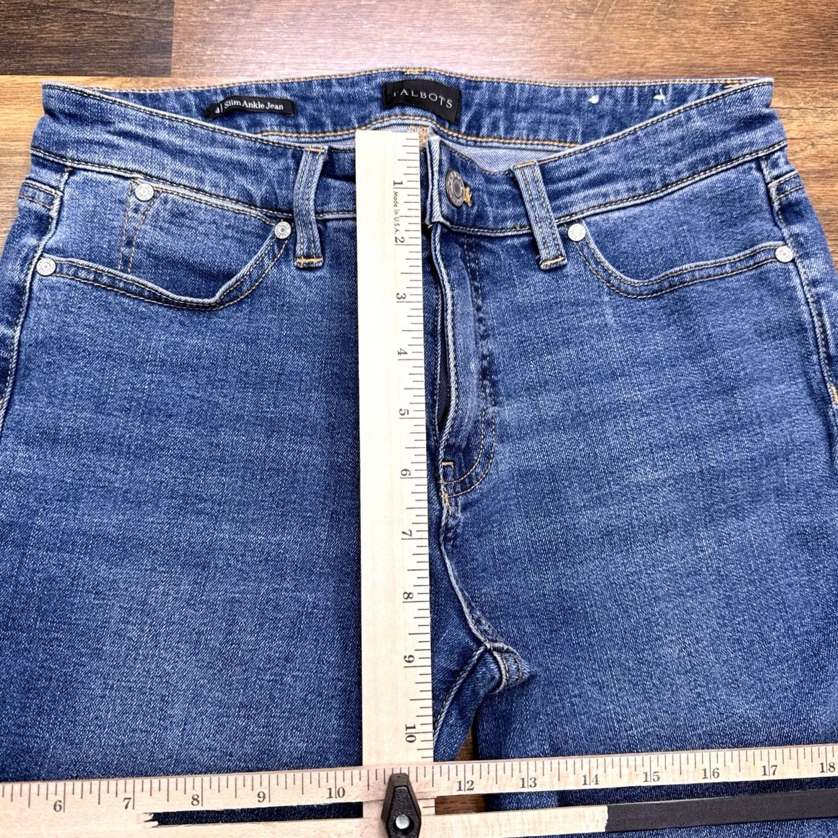 Talbots Talbots Jeans Slim Ankle Womens 4 Mid Rise Stretch Denim 5-Pocket Blue City Vintage: No Mens Womens Girls Size 27" / US 4 / IT 40 - 7 Thumbnail