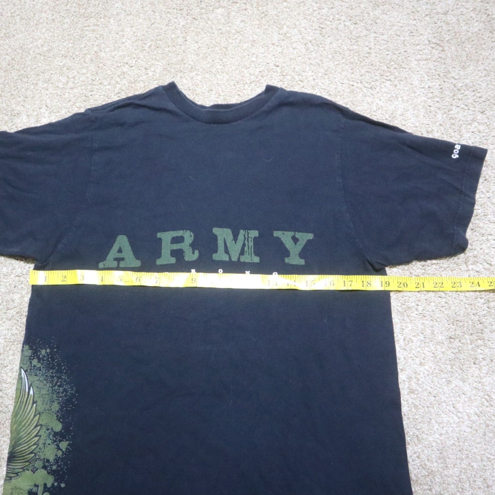 Logo 7 Army Never Quit Bayside Shirt Adult L Black Logo Military Theme Men Size US L / EU 52-54 / 3 - 4 Thumbnail
