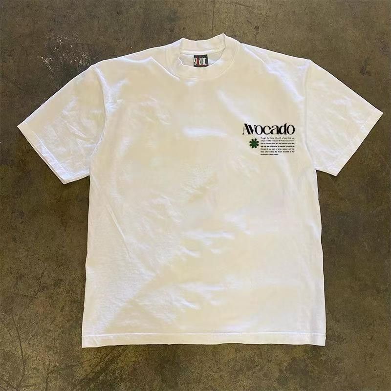 Japanese Brand × Vintage White casual retro loose avocado print tee Size US M / EU 48-50 / 2 - 2 Thumbnail