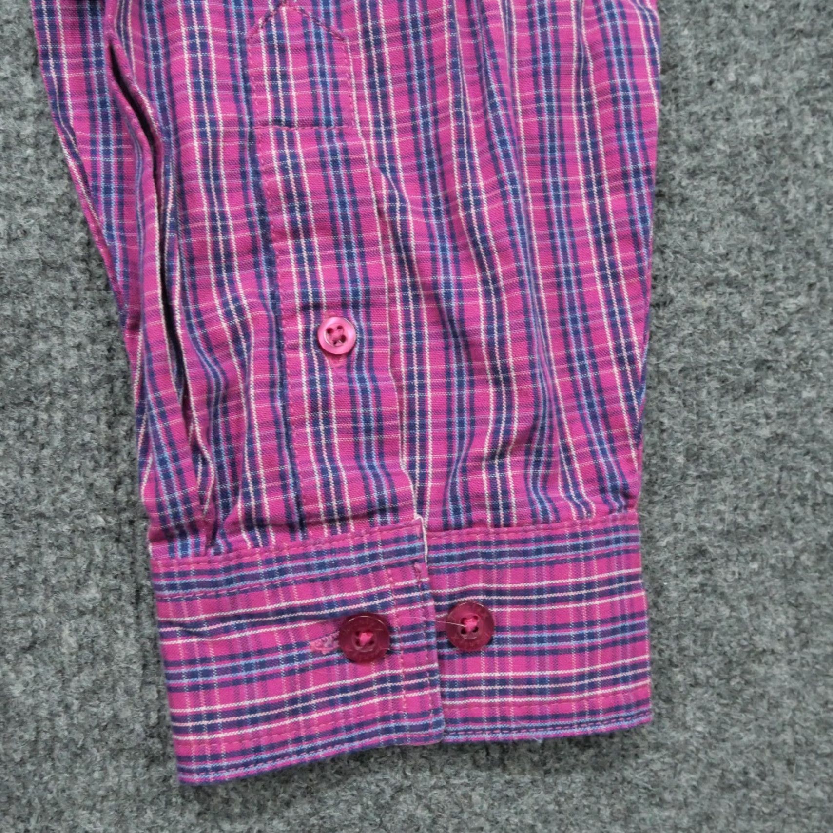 Wrangler VINTAGE Wrangler 20X Shirt Womens XL Pink Plaid Button Up Western Country Y2K Size XL / US 12-14 / IT 48-50 - 3 Thumbnail