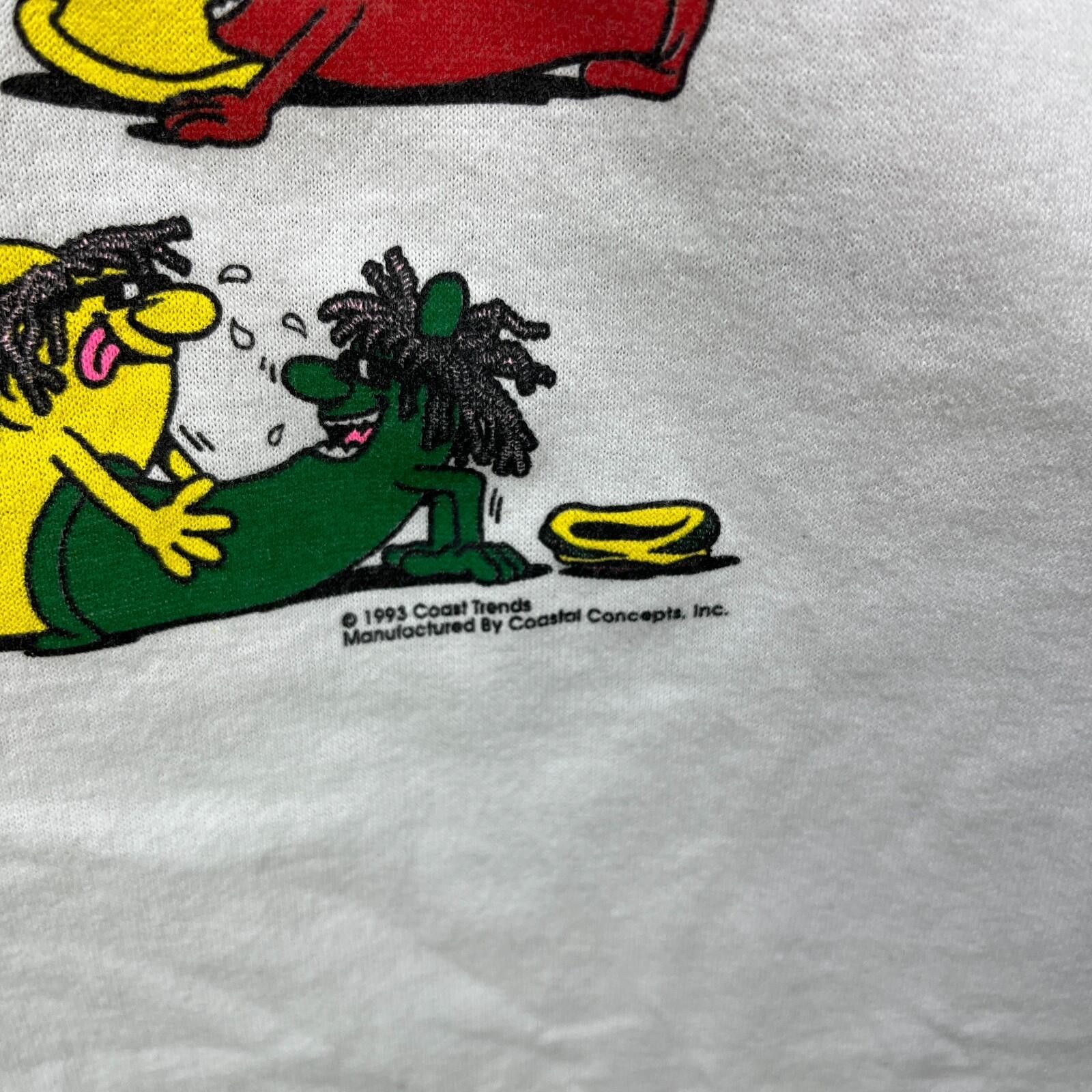 Vintage Vintage 1993 Sex Rasta Condoms Novelty T Shirt Comedy L Size US L / EU 52-54 / 3 - 6 Thumbnail