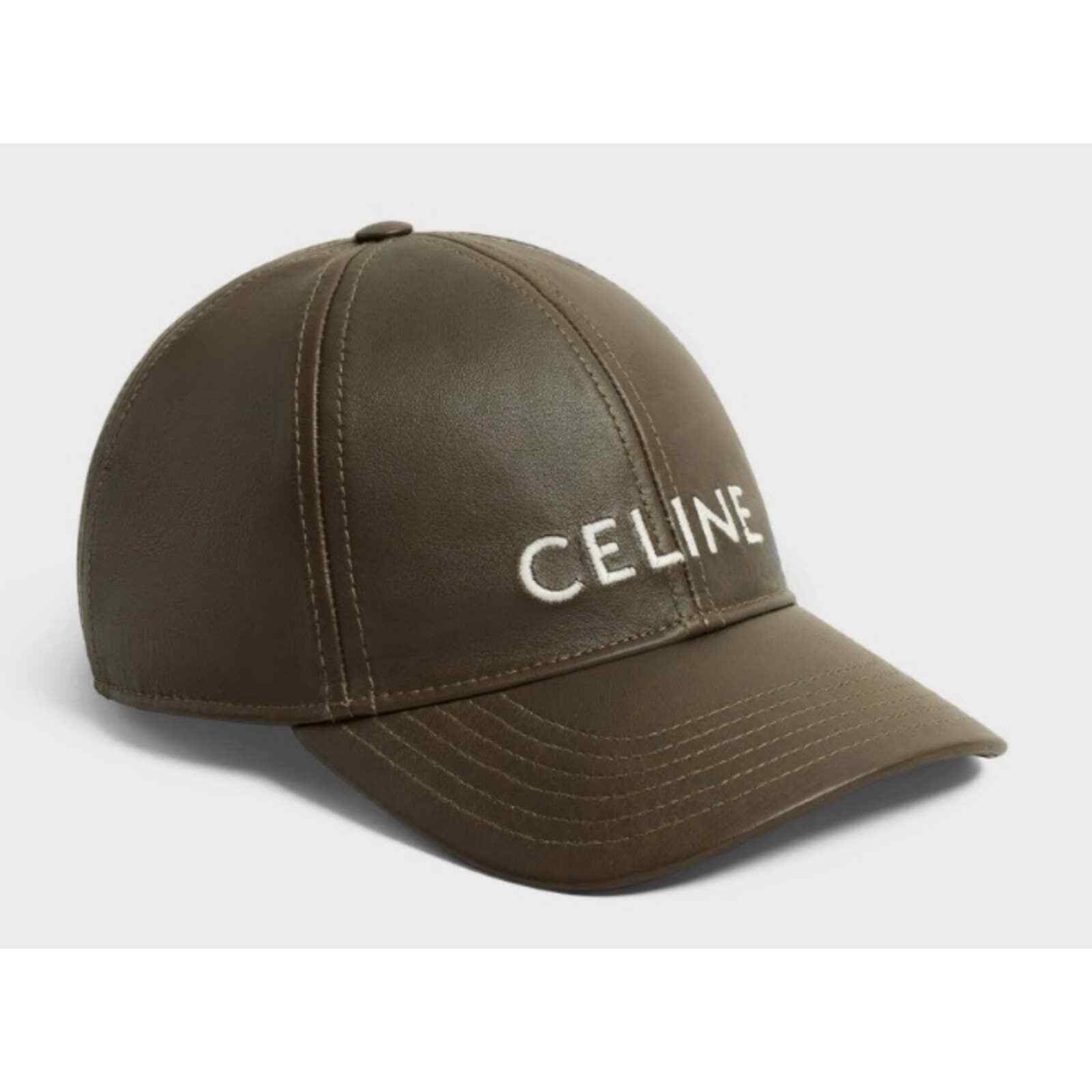 Celine Celine Paris Lamb Leather Baseball Cap Hat S Small Size ONE SIZE - 2 Thumbnail