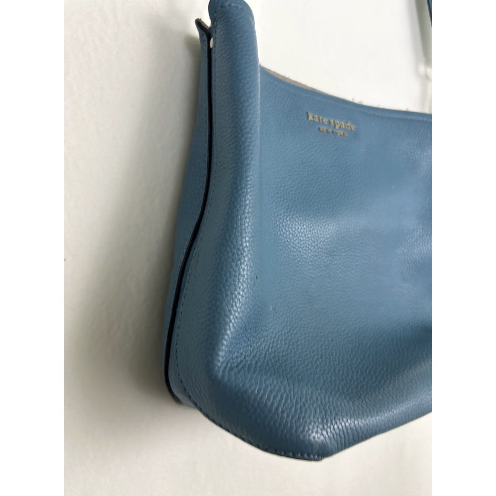 Vintage kate spade leather crossbody purse blue adjustable strap medium Size ONE SIZE - 3 Thumbnail
