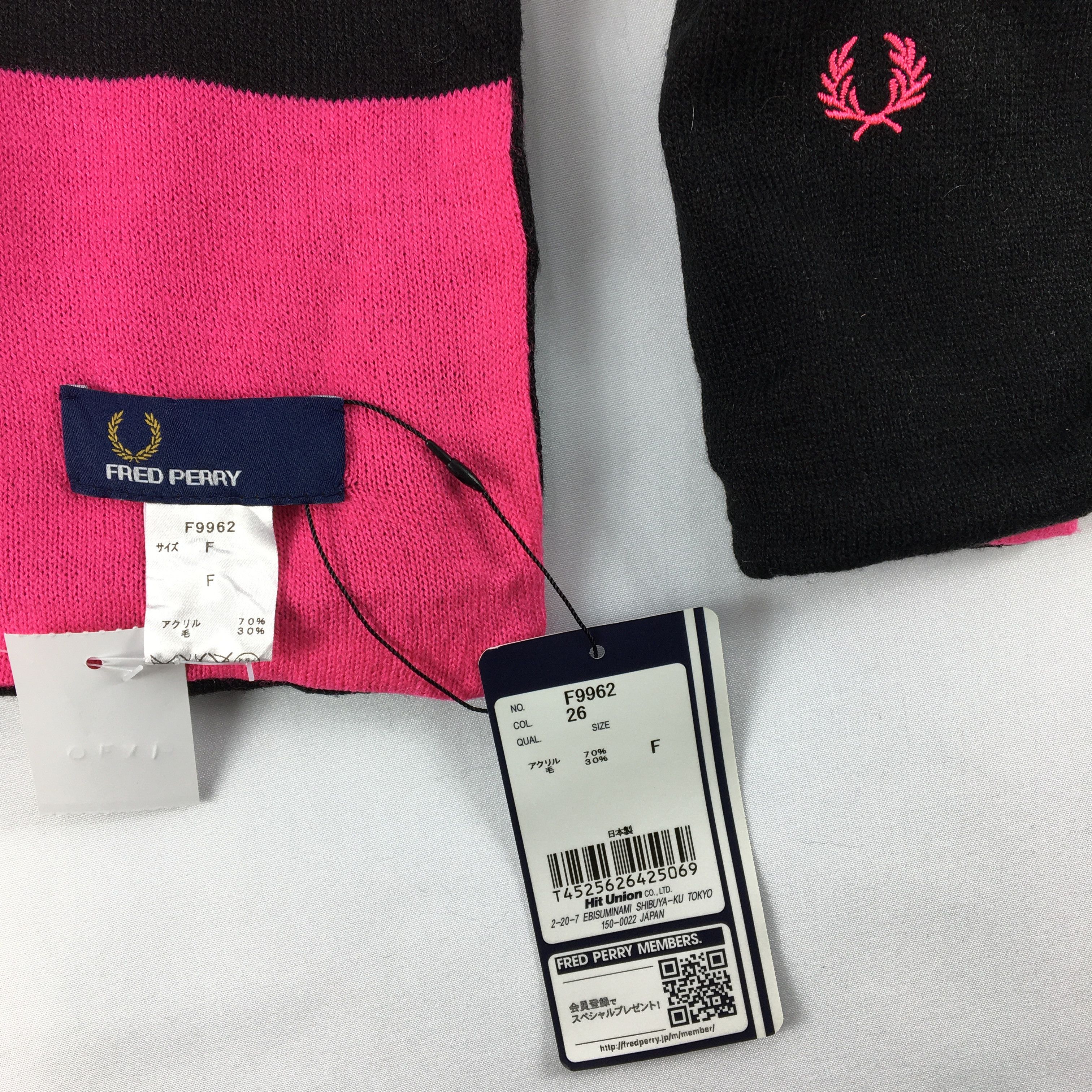 Fred Perry Vintage Fred Perry Scarf Muffler Wool Cashmere Scarves Size ONE SIZE - 5 Thumbnail