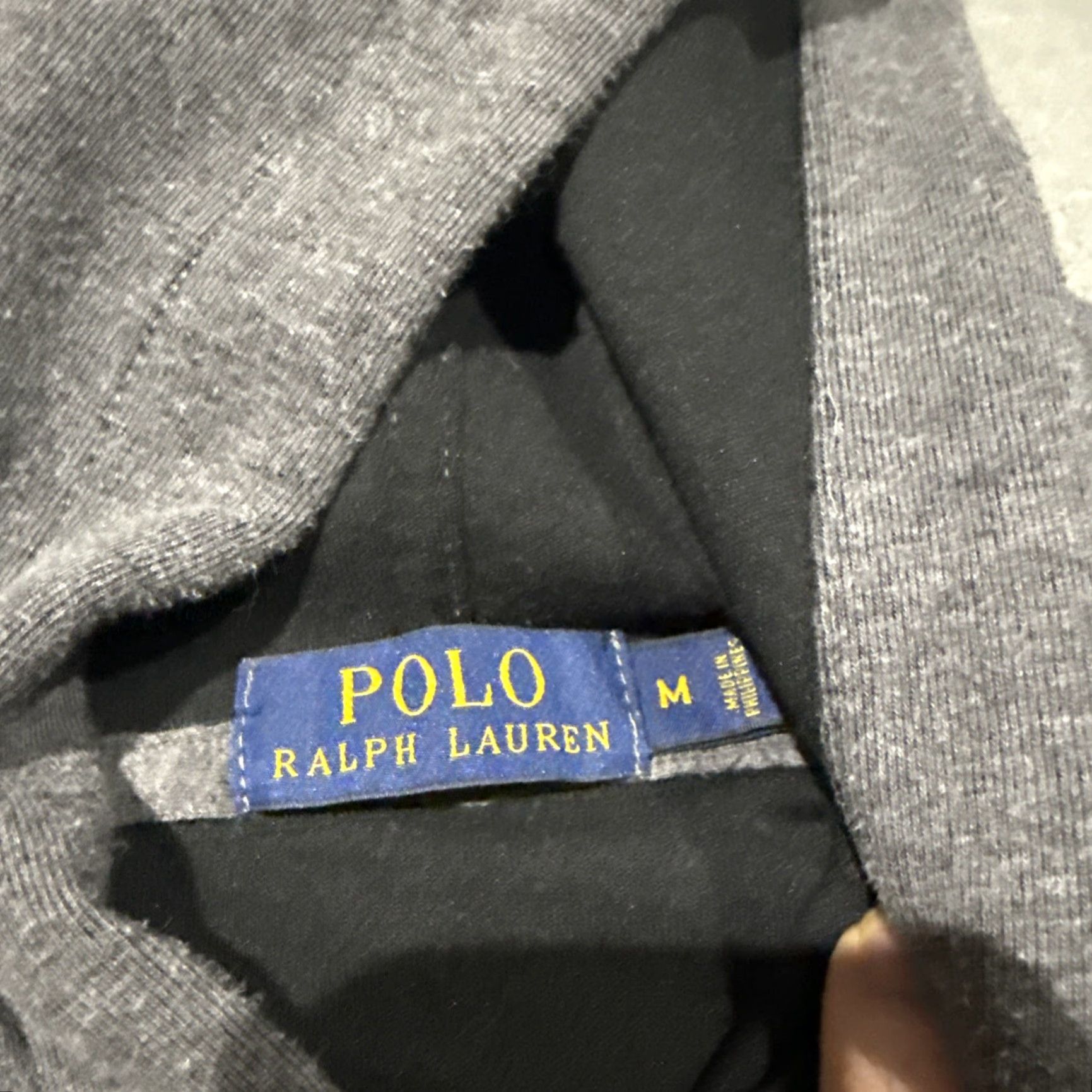 Ralph Lauren VINTAGE Polo Ralph Lauren Hoodie Mens M NYC Bike Heavy Old Money Preppy Pockets Charcoal Size US M / EU 48-50 / 2 - 4 Thumbnail