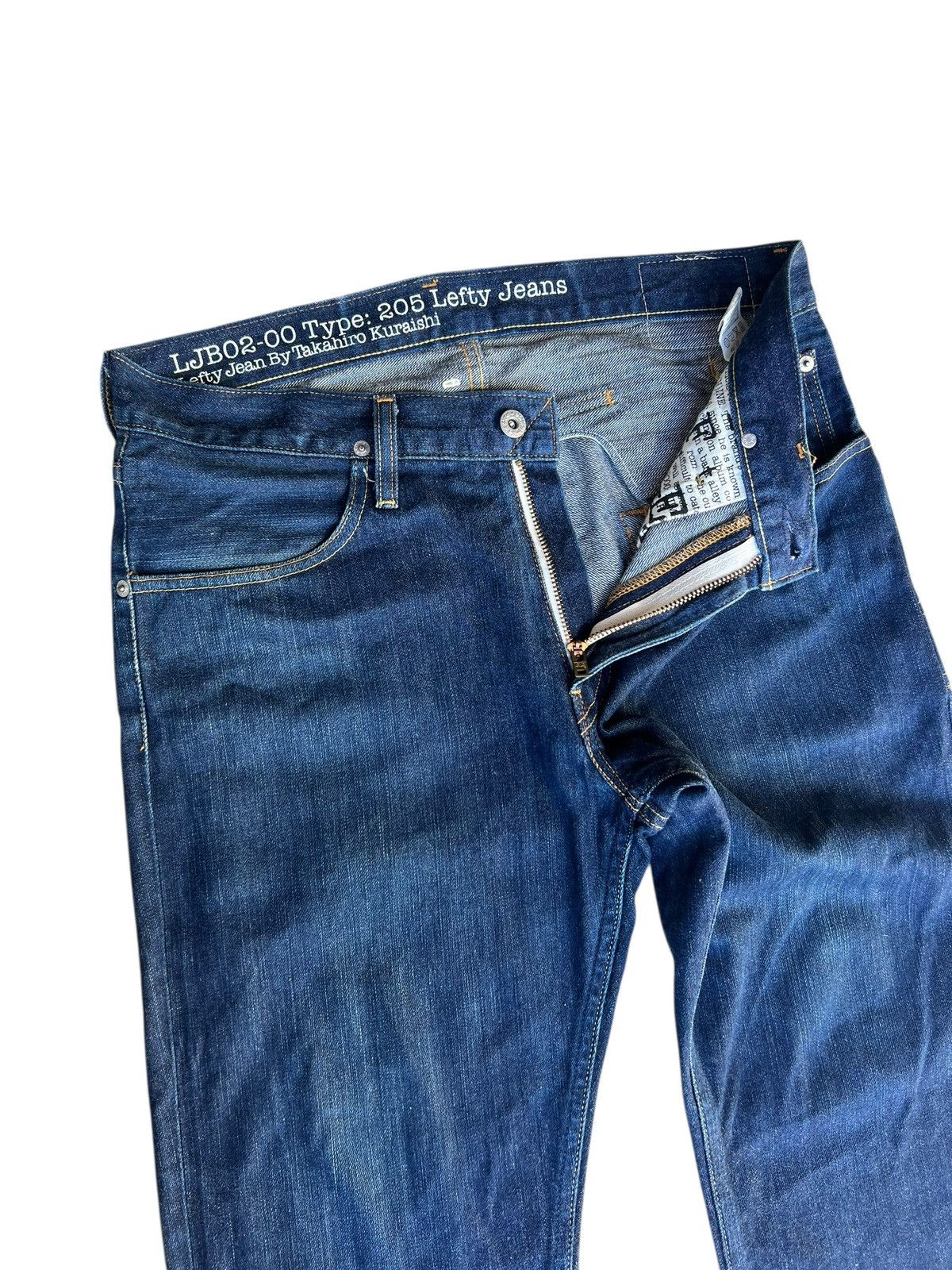 2001 Levi's Takahiro Kuraishi Redline Denim Lefty Jeans