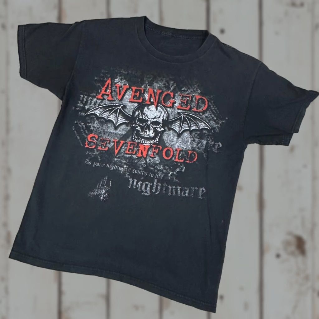 Bravado VINTAGE Avenged Sevenfold Bravado T-Shirt Mens Large As Your Nightmare Come To Life Skull Bat Wings 2010s 90s Theme Mens (if applicable) Size US L / EU 52-54 / 3 - 1 Thumbnail