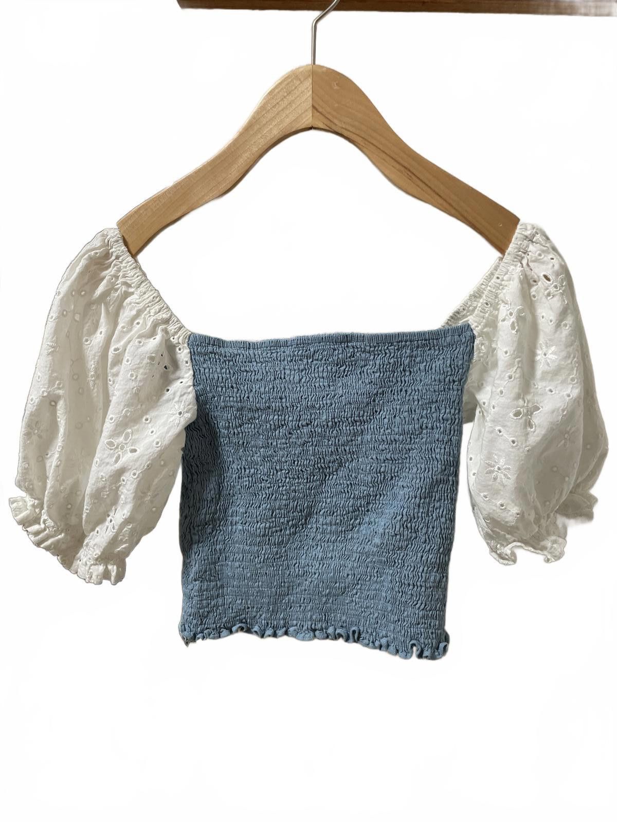 Other Strut & Bolt Blouse Top Women's Small Blue White Festival Size S / US 4 / IT 40 - 5 Thumbnail