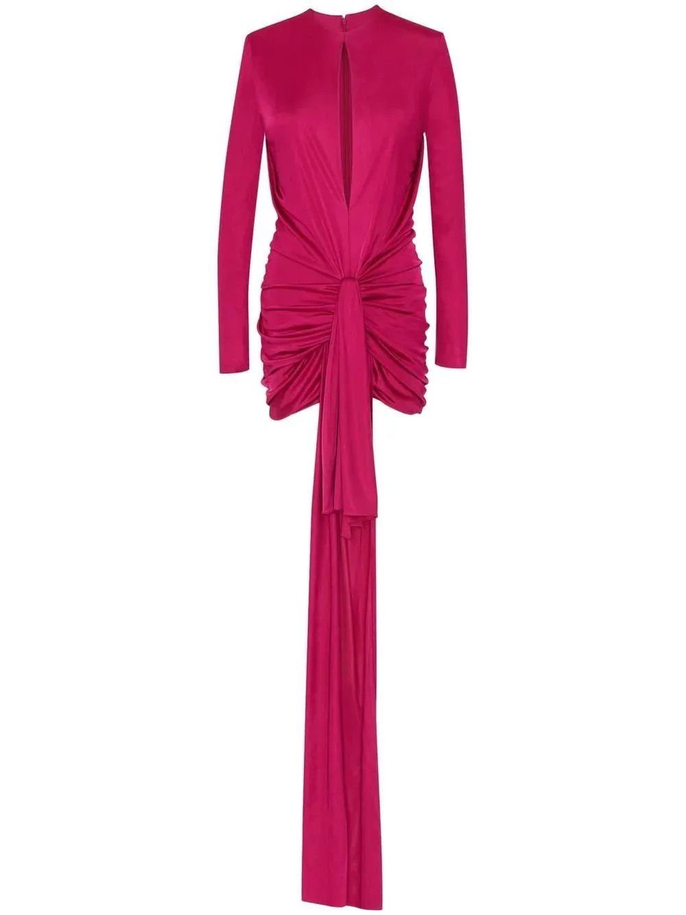 o1s1wg111024 Drape Mini Dress in Fuchsia