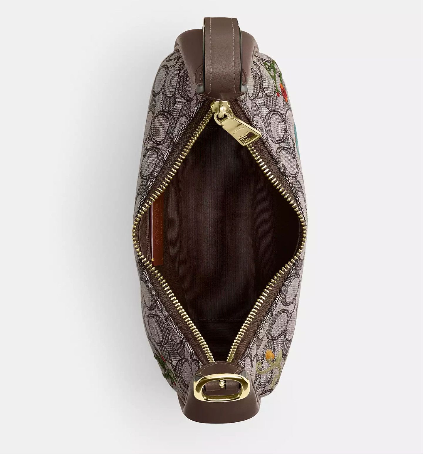 Coach Emily Shoulder Bag Signature Jacquard With Floral Embroidery Size ONE SIZE - 11 Thumbnail