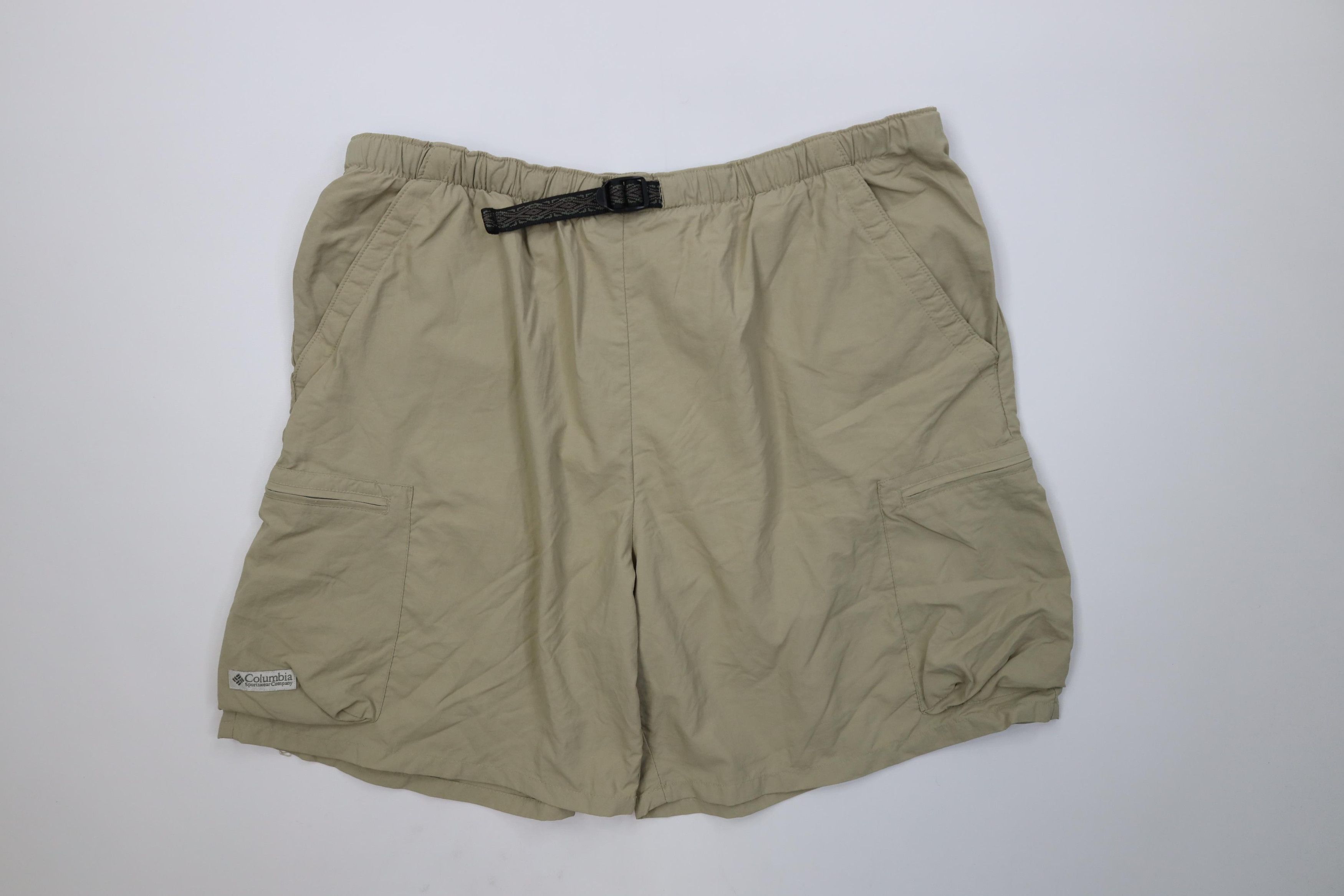 Columbia Vintage Y2K Columbia Lined Belted Above Knee Cargo Shorts Size US 36 / EU 52 - 1 Thumbnail