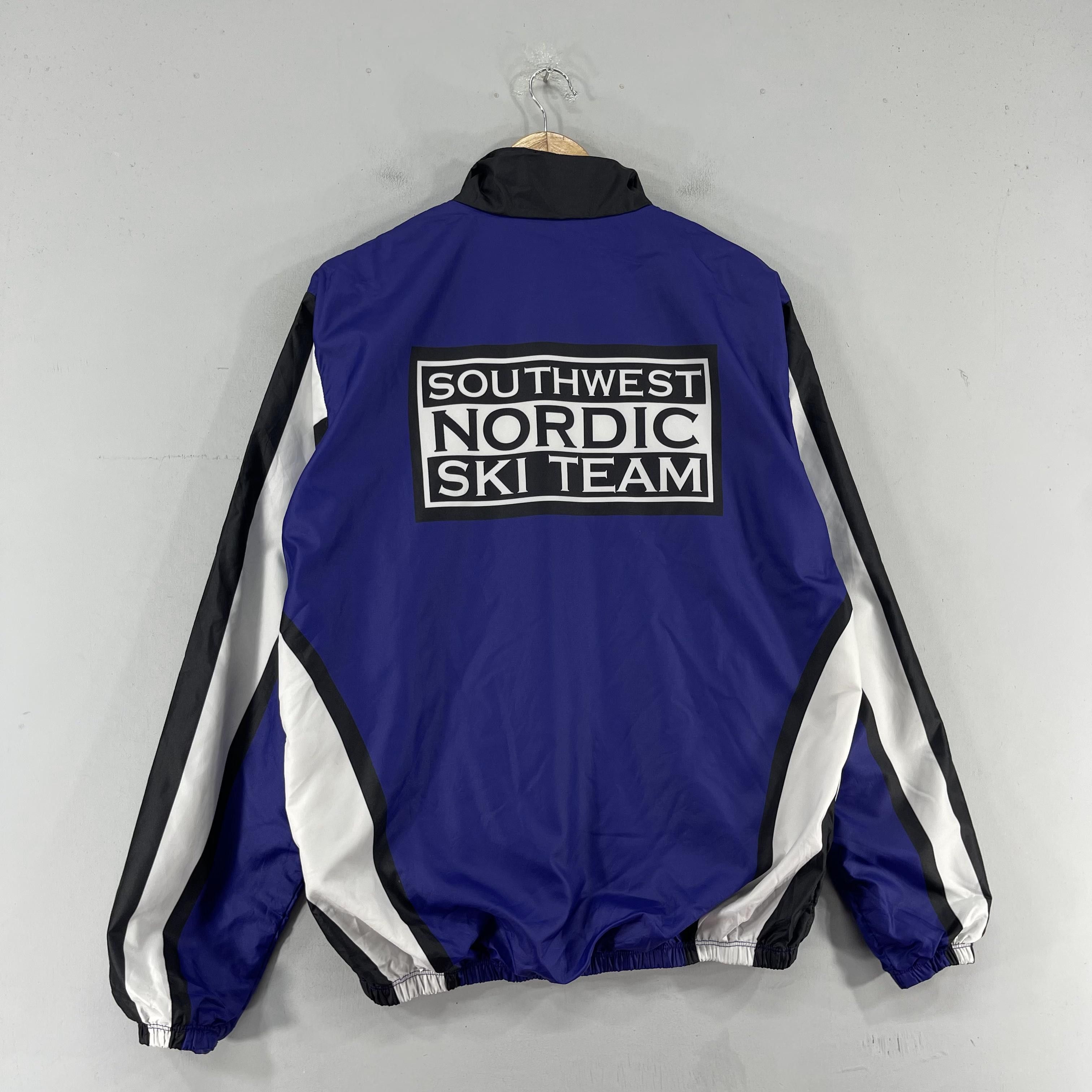 Japanese Brand Vintage Southwest Nordic Ski Team Printed Zipper Jacket Size US L / EU 52-54 / 3 - 3 Thumbnail