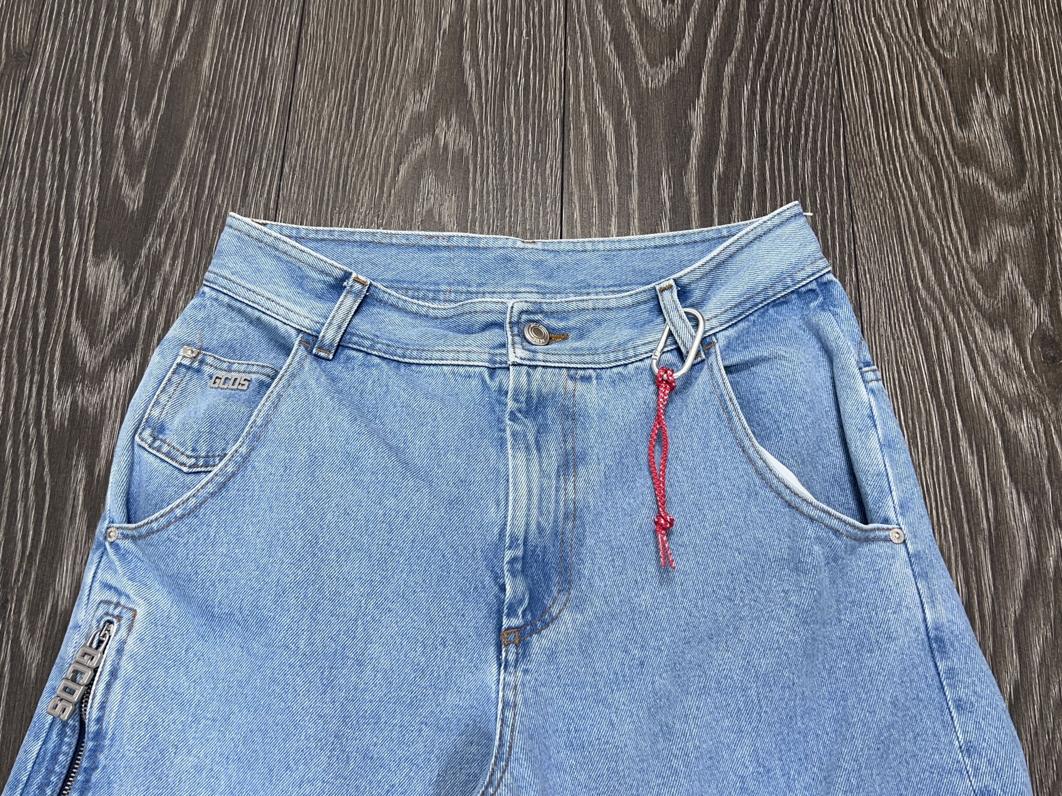 GCDS Ultracargo Denim Multipocket Pants Jeans Wide Leg Size 33 Size US 33 - 3 Thumbnail