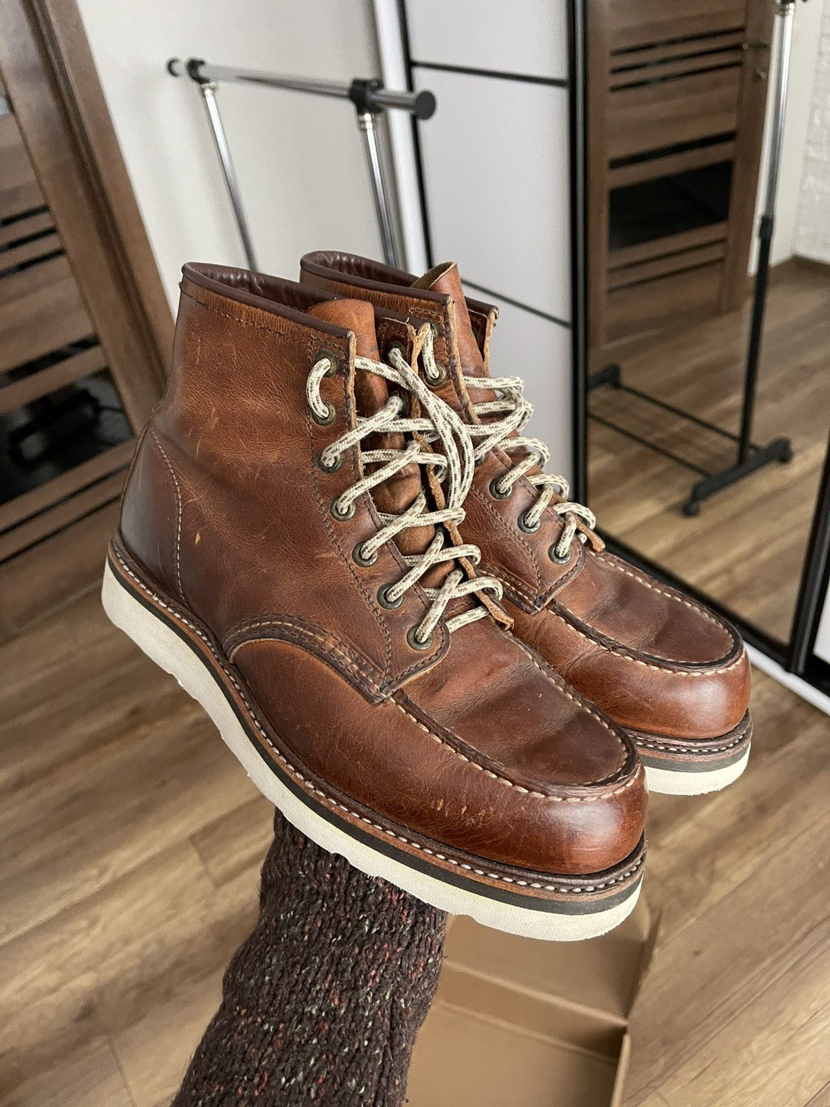 Red Wing Red Wing 1907 Moc Toe Leather Shoes Boots Vintage USA Size US 8.5 / EU 41-42 - 2 Thumbnail