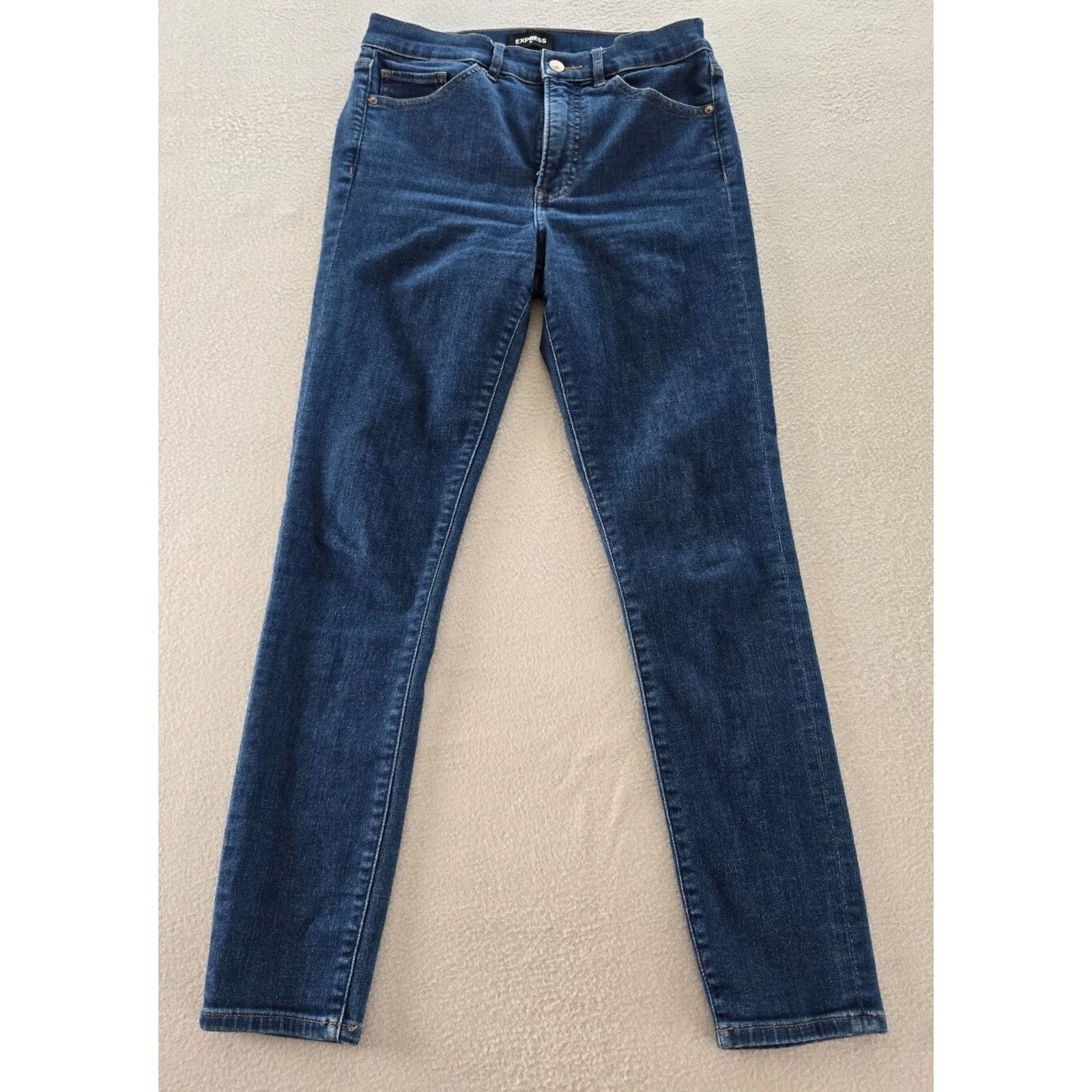 Express Express Jeans Womens Size 4R Blue Denim High Rise Skinny Size 27" / US 4 / IT 40 - 1 Thumbnail