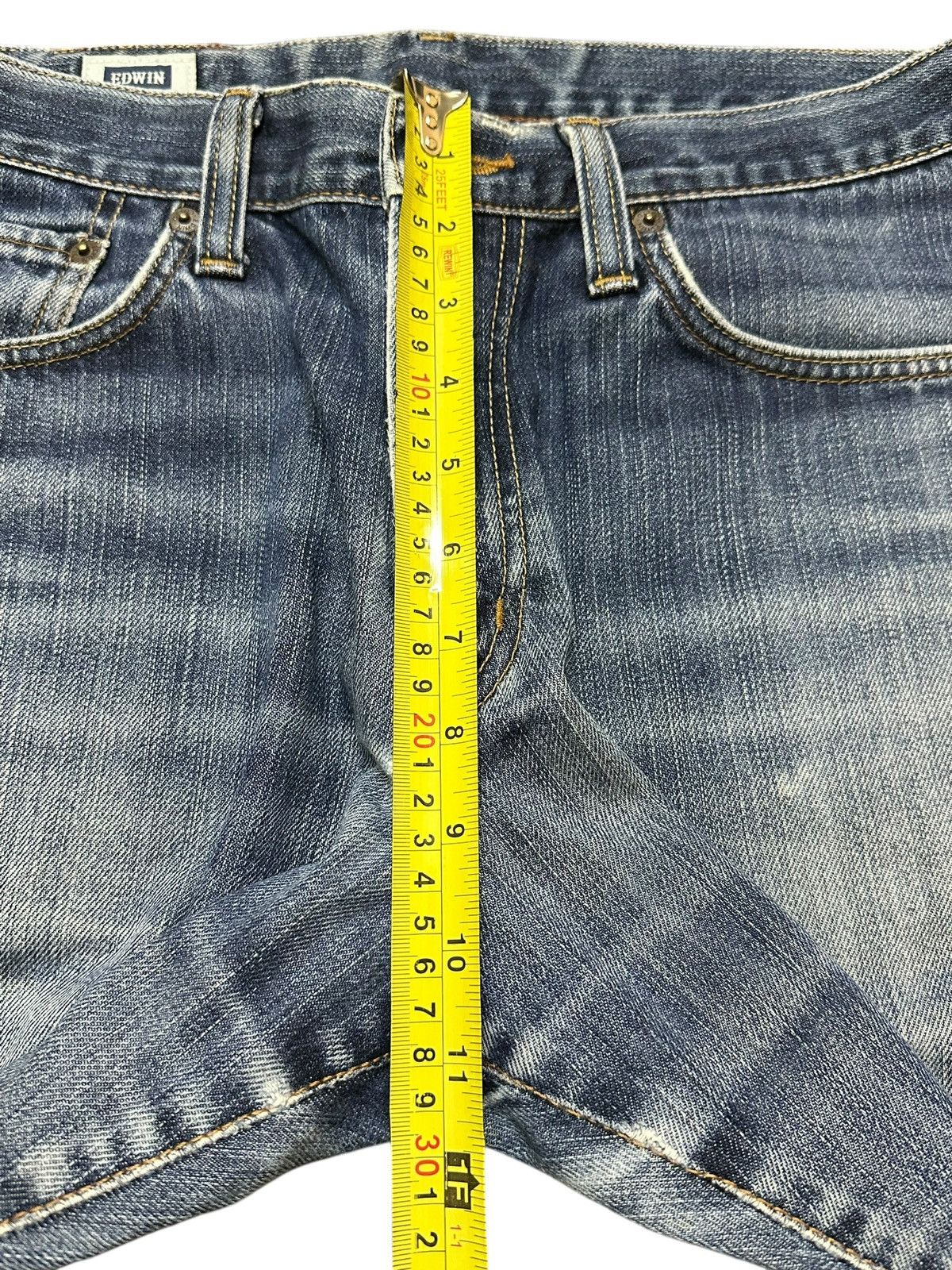 Edwin Vintage Edwin 404 Faded Wash Distressed Style Loose Jeans Size US 31 - 16 Thumbnail