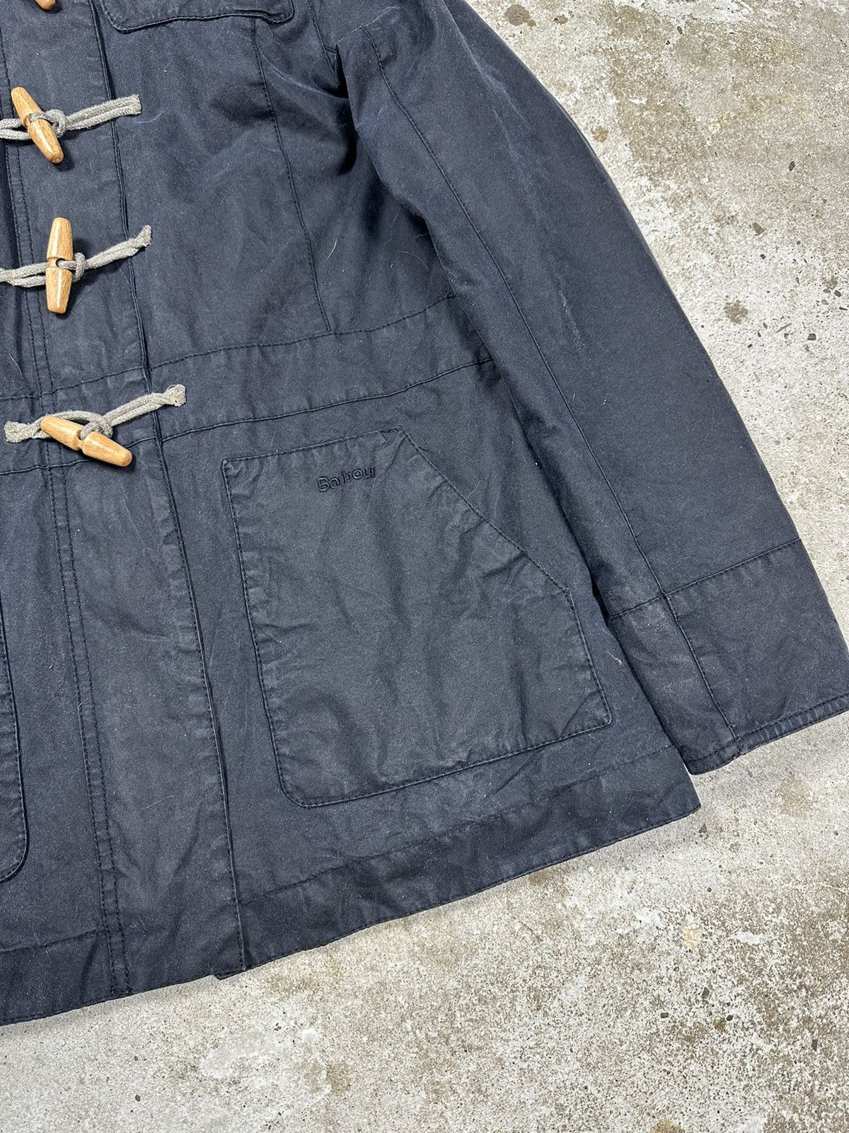 Barbour × Vintage Barbour Navy Vintage Buttermere Waxed Cotton Jacket Size M / US 6-8 / IT 42-44 - 3 Thumbnail