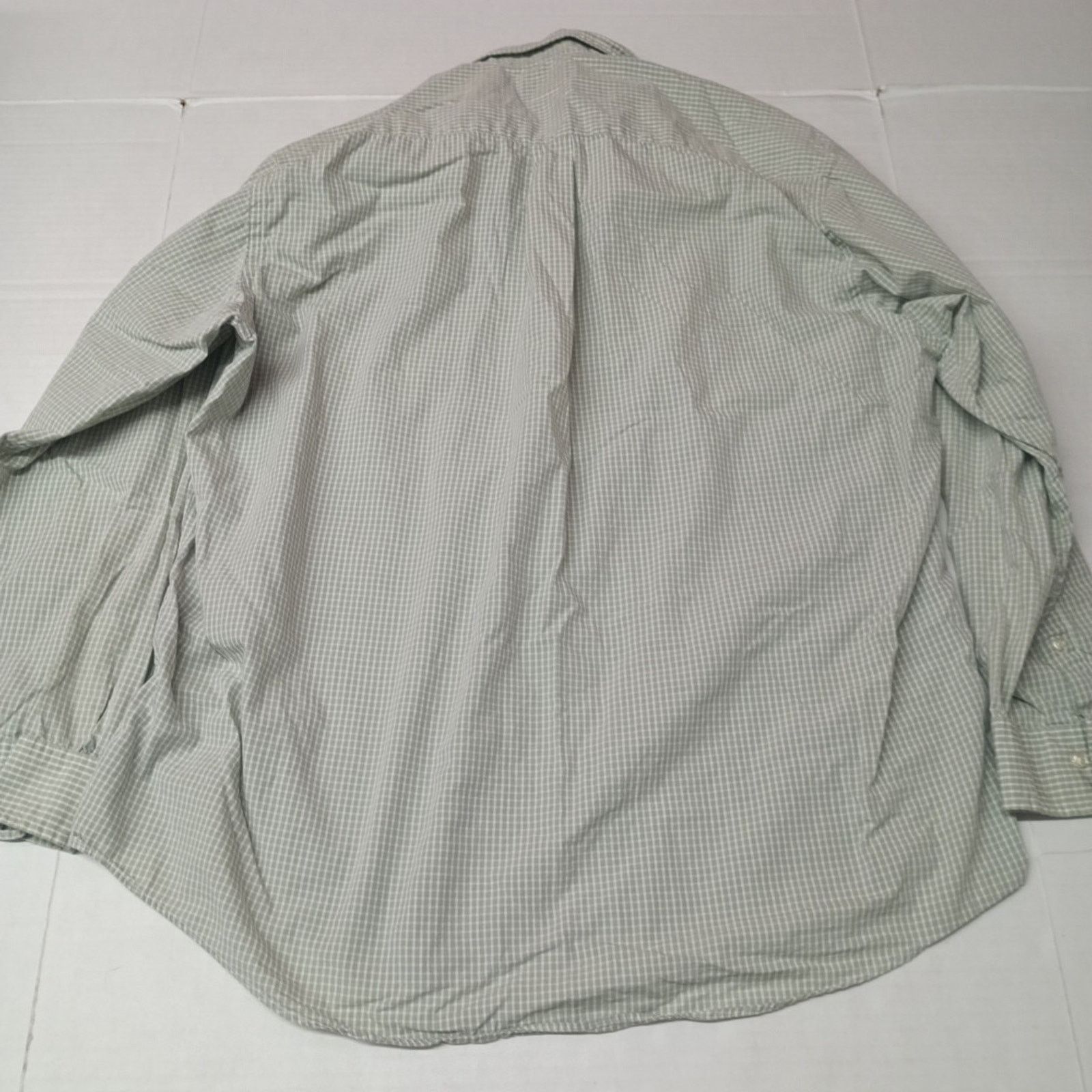 Brooks Brooks Sport Shirt Men's L Large White & Green Checkered Size US L / EU 52-54 / 3 - 8 Thumbnail