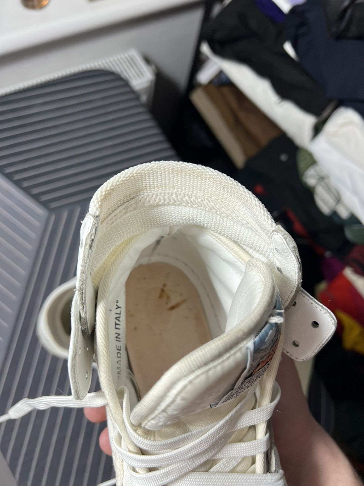 Off-White Off-White High Top Sneakers White “Sample” Industrial 39 Size US 6 / EU 39 - 20 Thumbnail