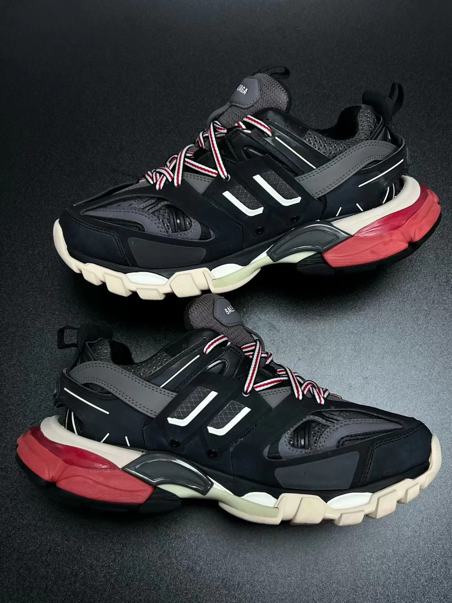 Balenciaga Balenciaga Track Black Red 39 Size US 8 / IT 38 - 6 Thumbnail