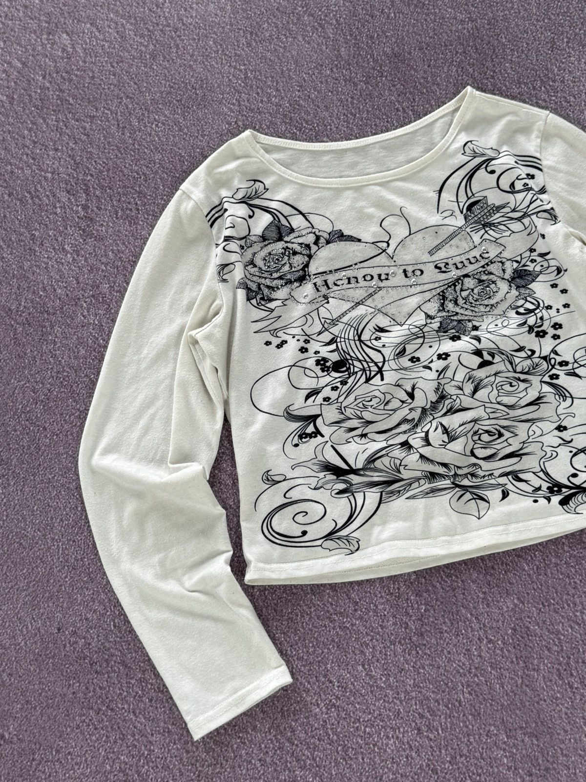 Hysteric Glamour Vintage Y2K Aesthetic Gothic 00s Long Sleeve T-Shirt Size M / US 6-8 / IT 42-44 - 4 Thumbnail