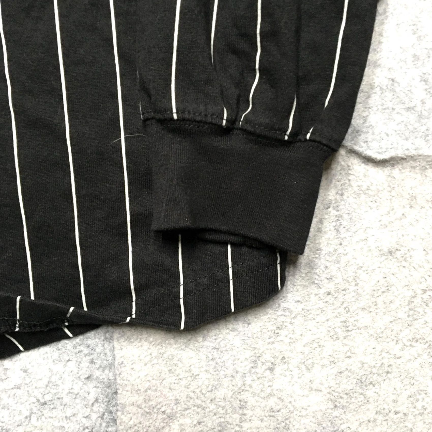 Disney Disney Spirit Jersey Shirt Mens XL Black Pinstripe Mickey Mouse 28 Pullover Logo Size US XL / EU 56 / 4 - 2 Thumbnail