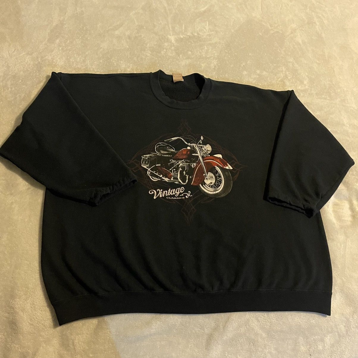 George Motorcycle Sweater Men 2XL Black Crew Neck Pullover Workout Size US XXL / EU 58 / 5 - 1 Thumbnail