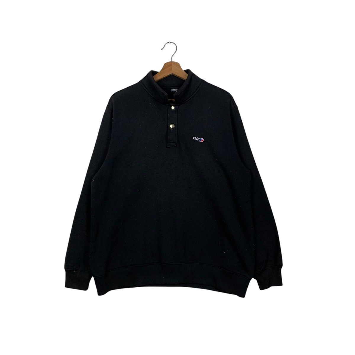 Japanese Brand Vintage ELF Lubrifiants Motorsport Polo Sweatshirt #1686-C75 Size US L / EU 52-54 / 3 - 1 Thumbnail