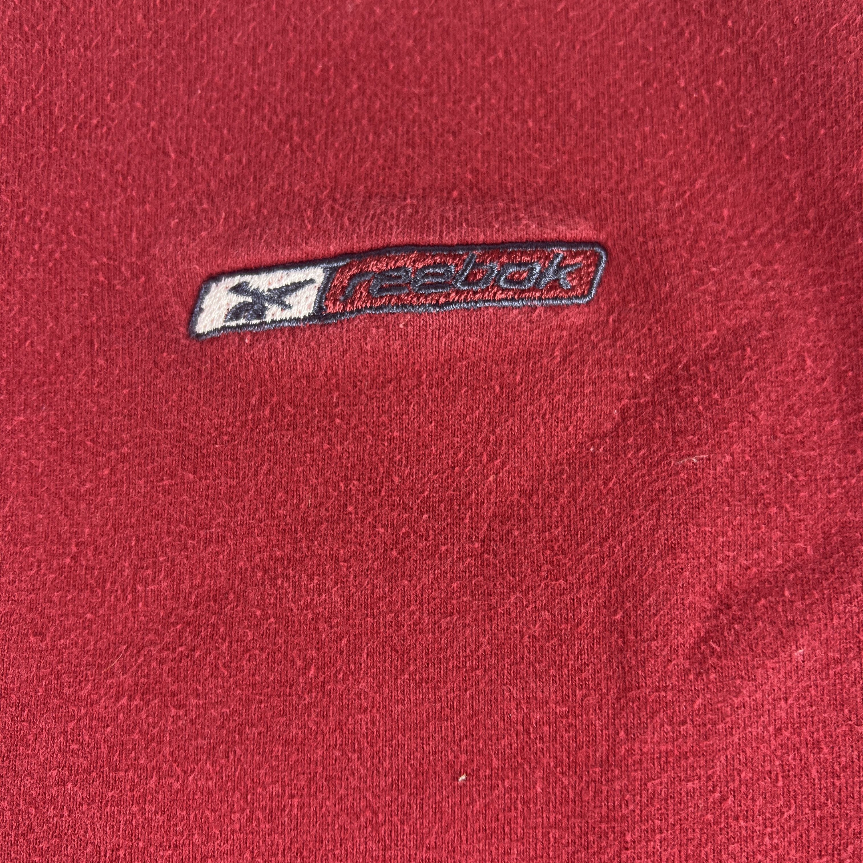 Reebok × Vintage Y2K Reebok Sweatshirt Faded Small Logo Embroidered Crewneck Size US XL / EU 56 / 4 - 4 Thumbnail