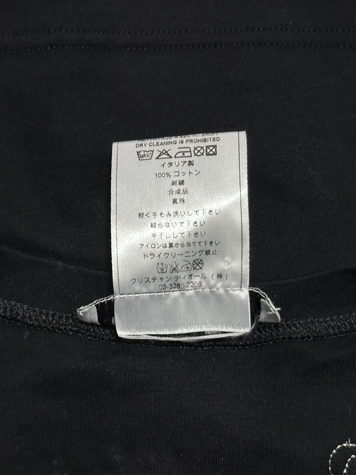 Dior CHRISTIAN DIOR F/W 2004 Embellished Necklace V-neck T-Shirt Size XS / US 0-2 / IT 36-38 - 6 Thumbnail