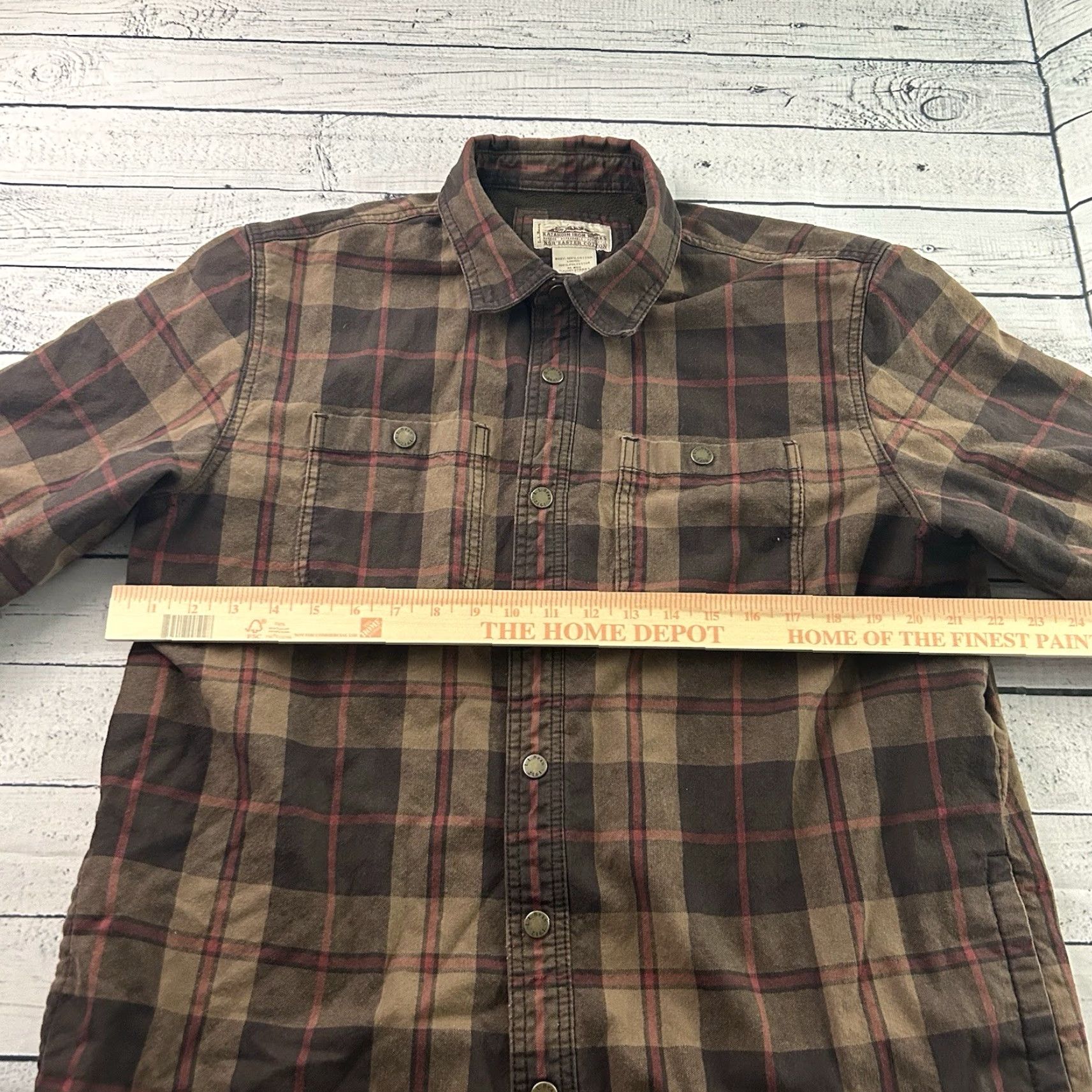Vintage VINTAGE Katahdin Iron Works Nor Easter Fleece Lined Snap Button Jacket Men's Medium Size US M / EU 48-50 / 2 - 4 Thumbnail
