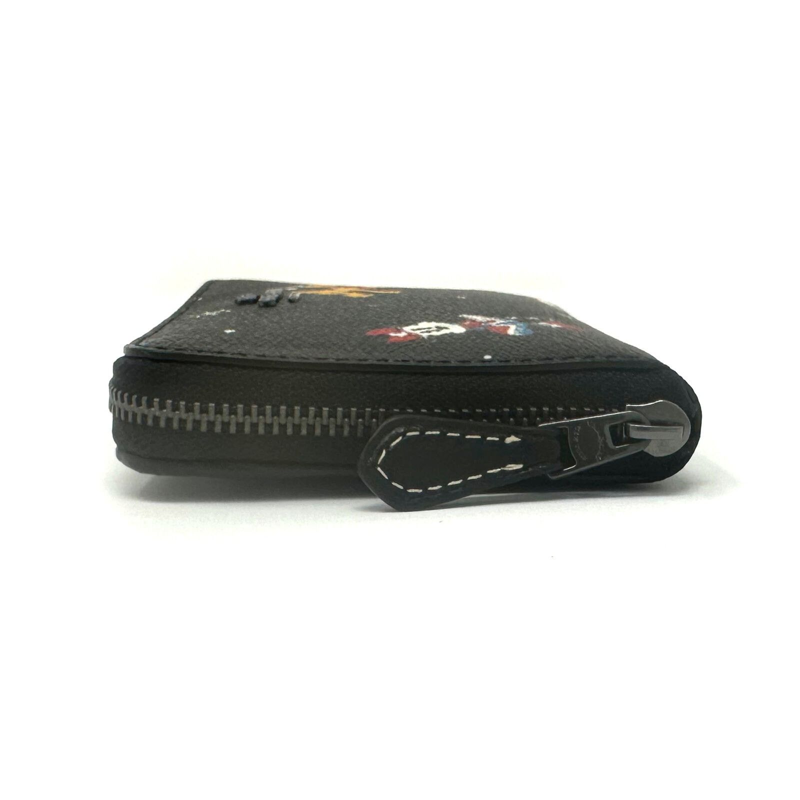 Coach Disney X Coach Small Zip Around Wallet Holiday Black CN028 Size ONE SIZE - 4 Thumbnail