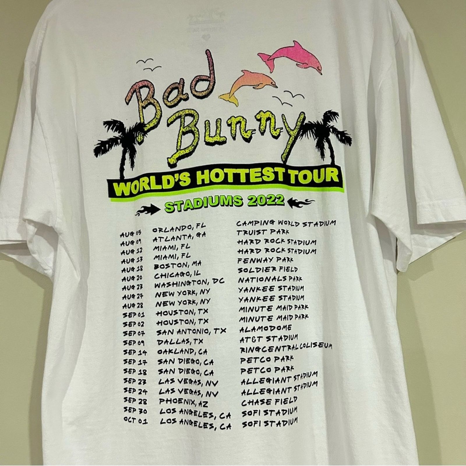 Other Bad Bunny 2022 World’s Hottest Tour Shirt Size US M / EU 48-50 / 2 - 4 Thumbnail