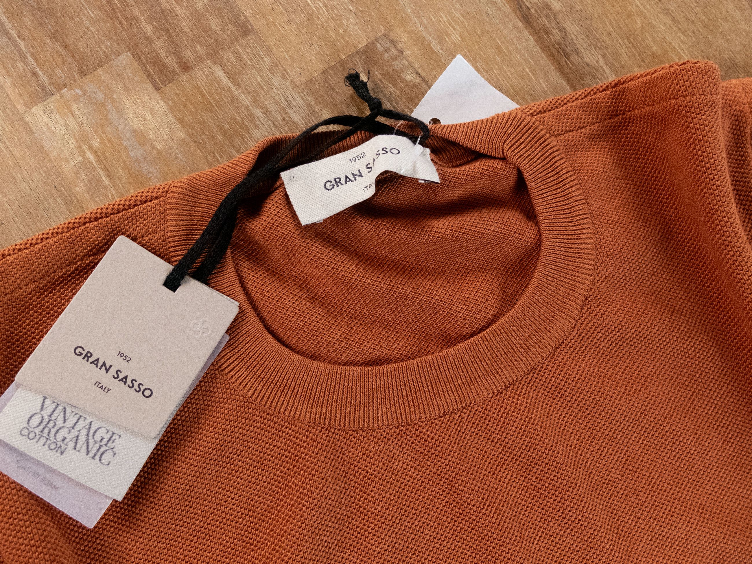 Gran Sasso GRAN SASSO orange vintage organic cotton sweater 3XL Size US XXL / EU 58 / 5 - 2 Thumbnail